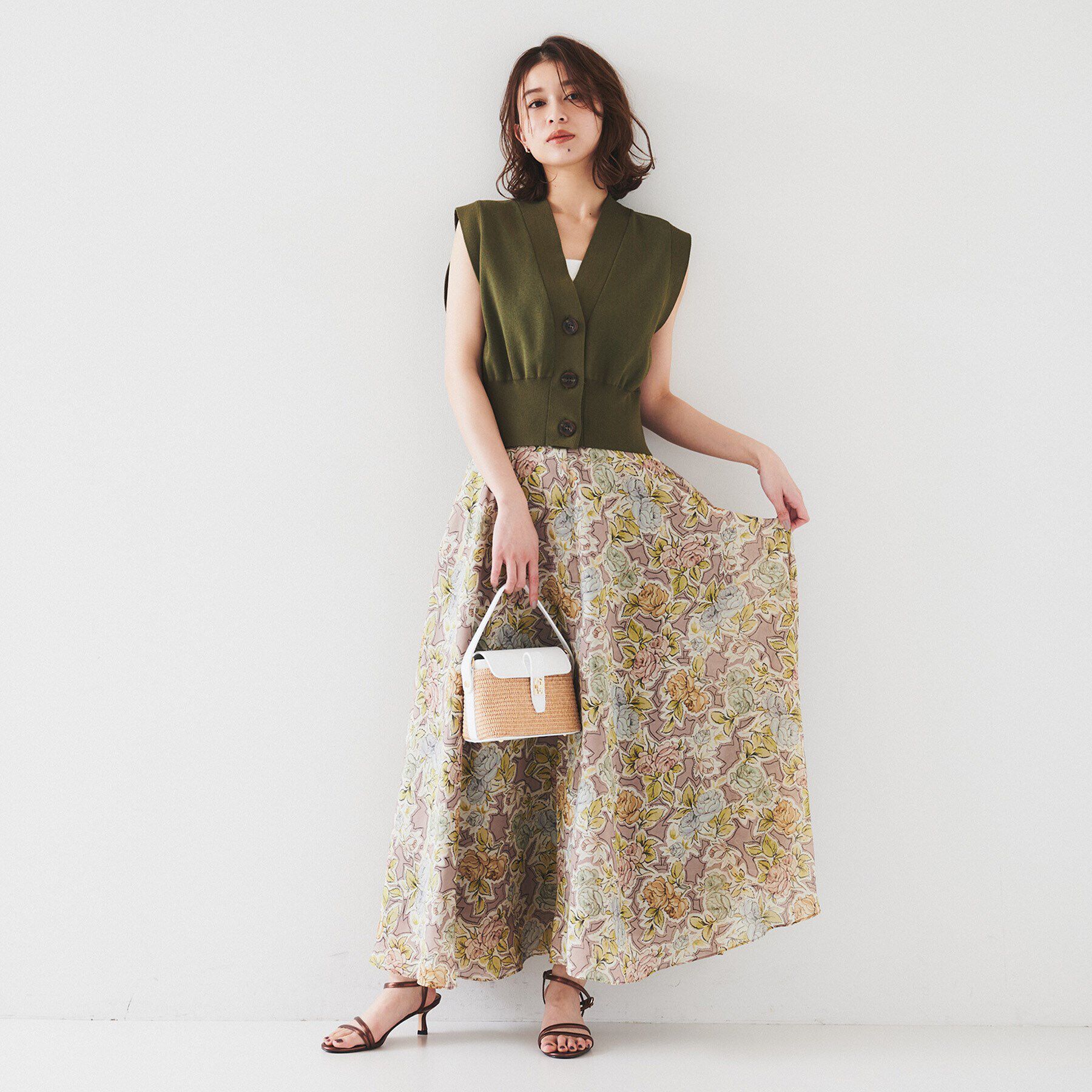 UNTITLED「【セットアップ可能】コンパクトニットベスト」|ニット・セーター|