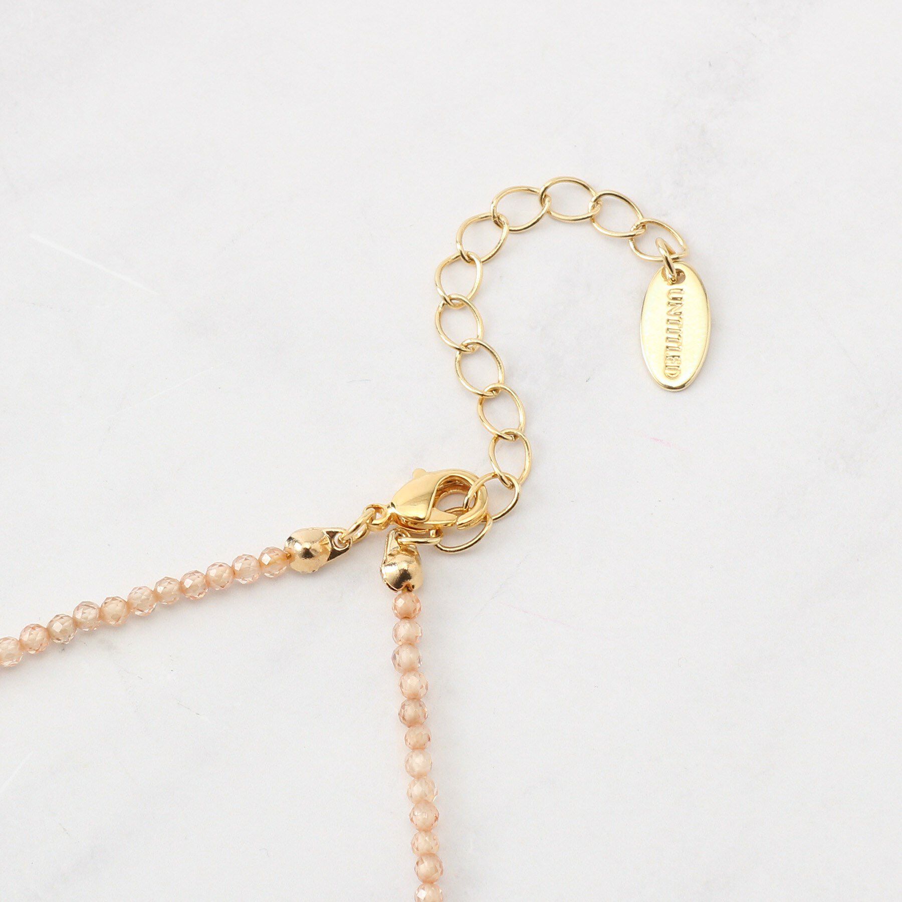 UNTITLED「シャイニービーズネックレス」|ネックレス|