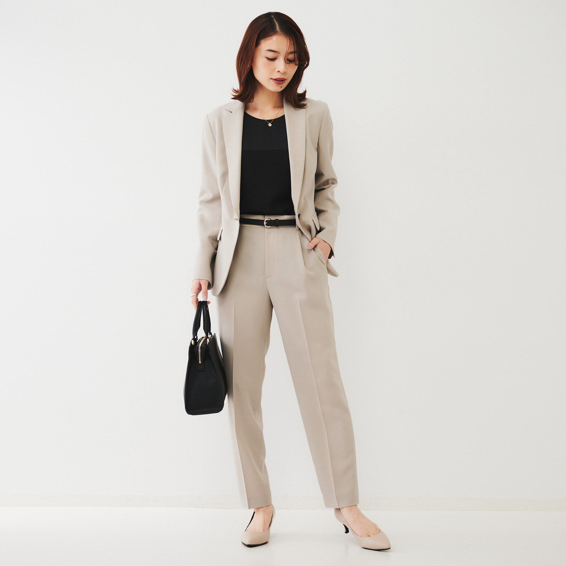 UNTITLED「【通勤スーツ】ライトウェイト テーパードパンツ」|その他|