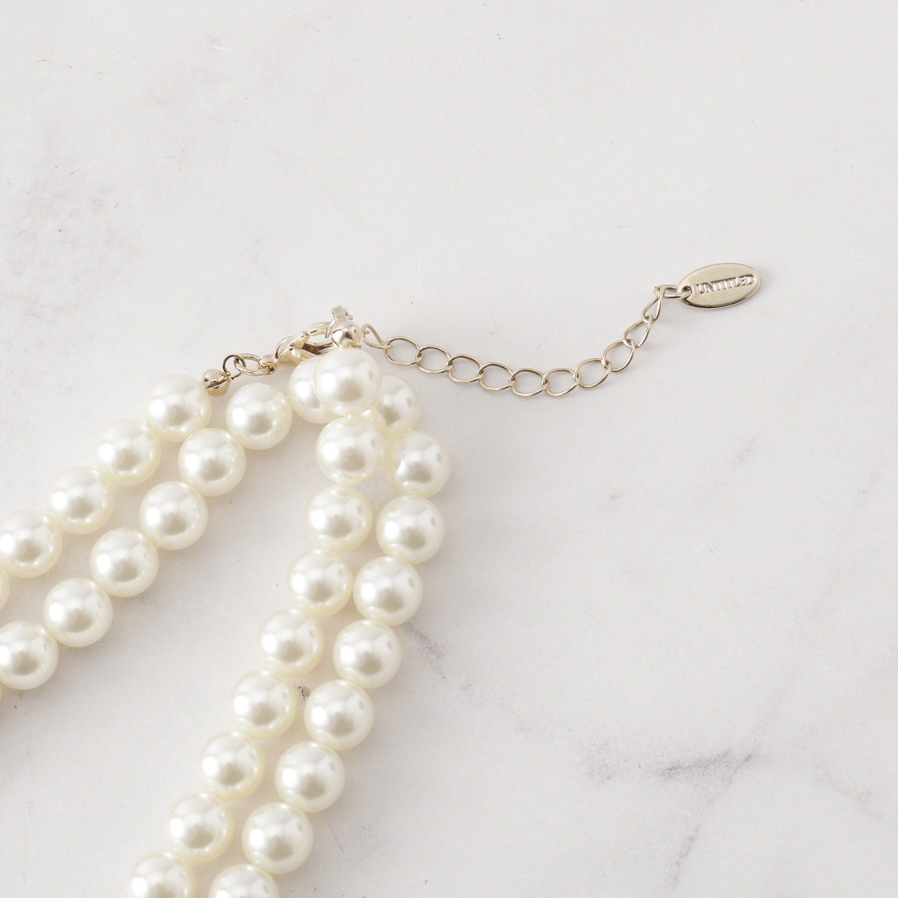UNTITLED「【アレンジ自在】ロングパール調ネックレス」|ネックレス|