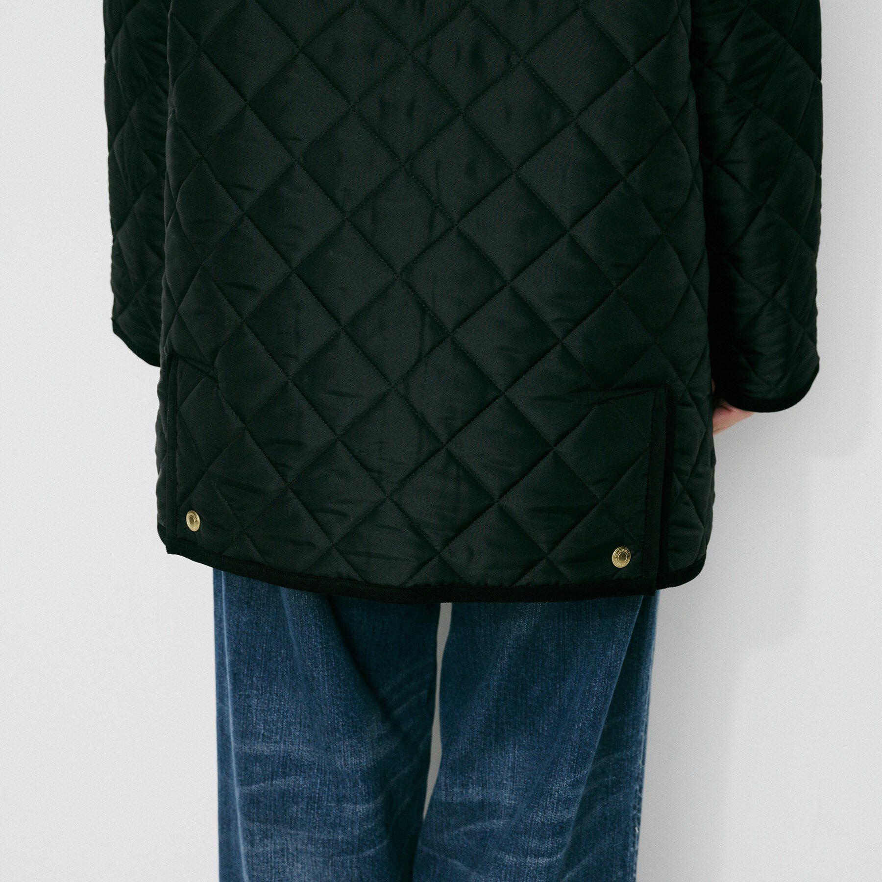 UNTITLED「【 TRADITIONAL WEATHERWEAR 】アークリー Aライン ミドルコート」|ノーカラーコート|