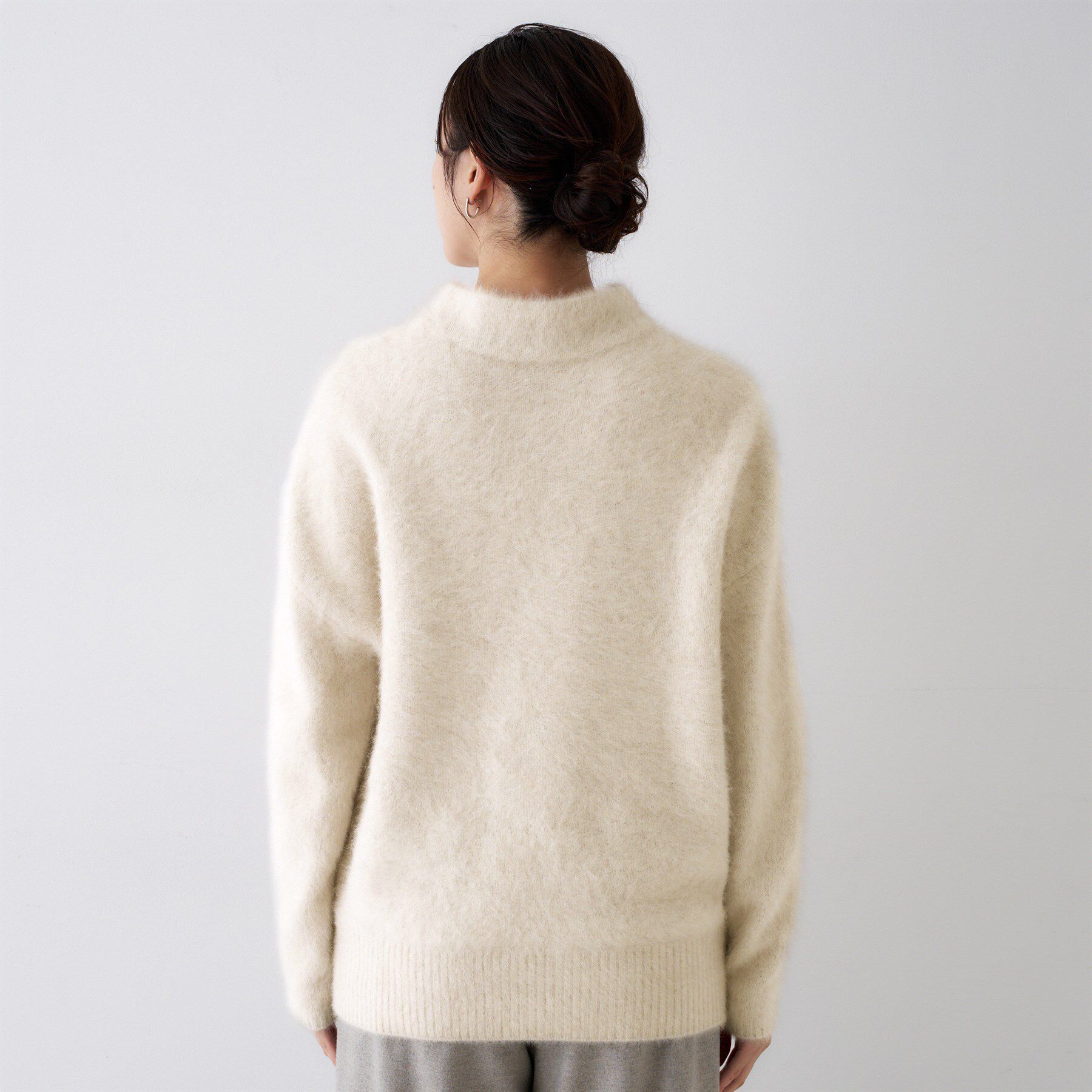 UNTITLED「【大人な品格/ふわふわニット】フォックスカシミヤ コクーンニット」|ニット・セーター|