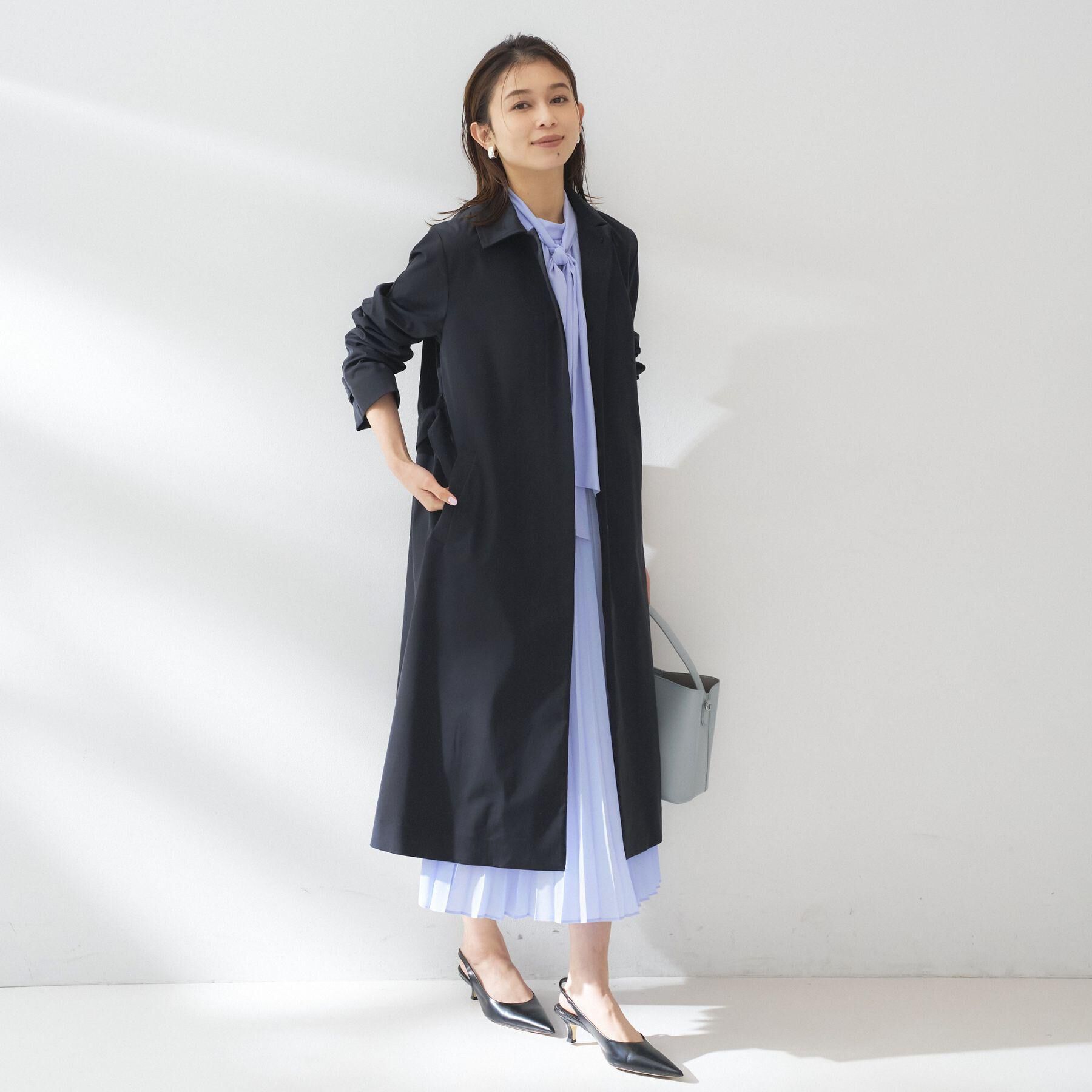 UNTITLED「【フォーマル/洗える】ボウタイ プリーツワンピース」|ワンピース|