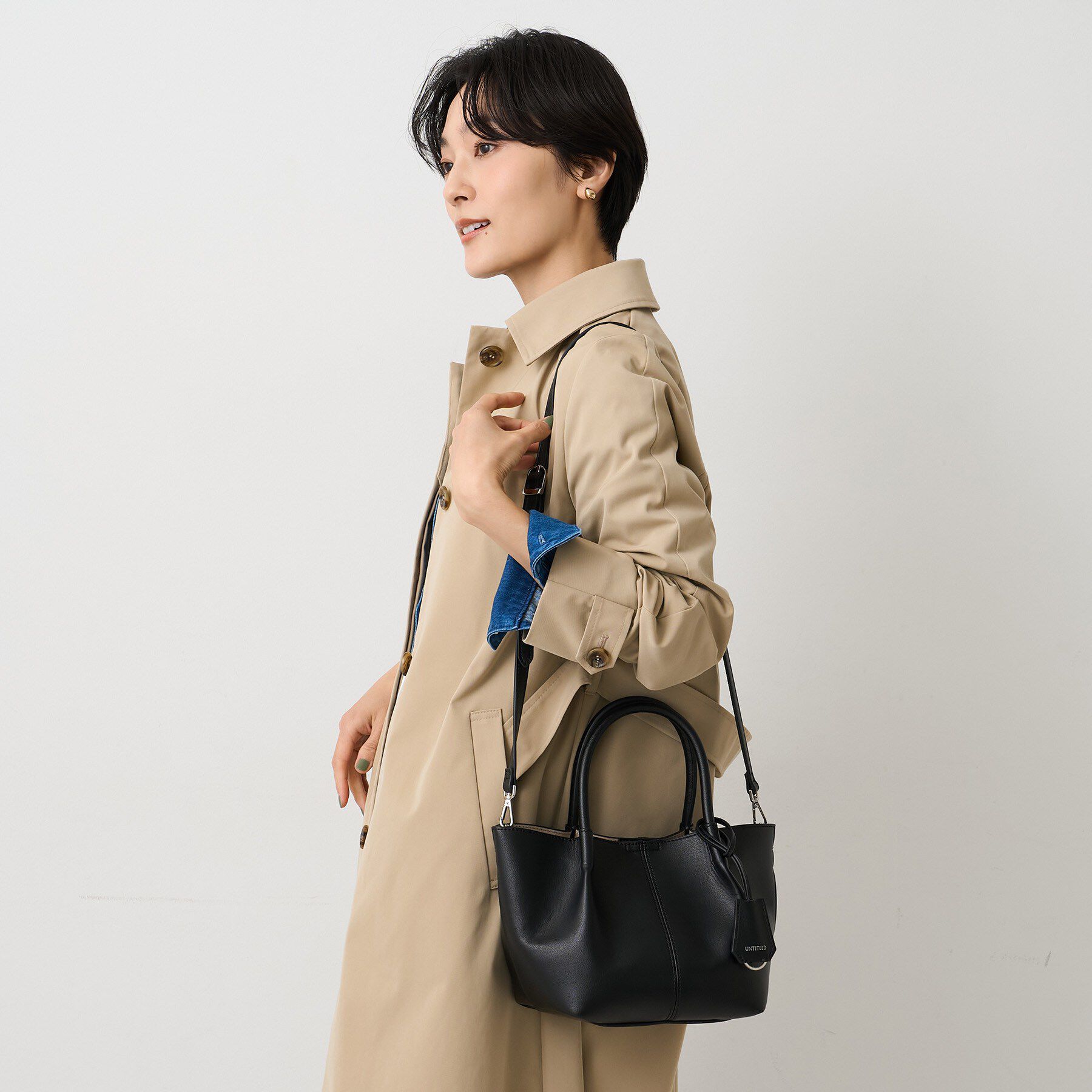 UNTITLED「スプリットレザーミニトート」|トートバッグ|