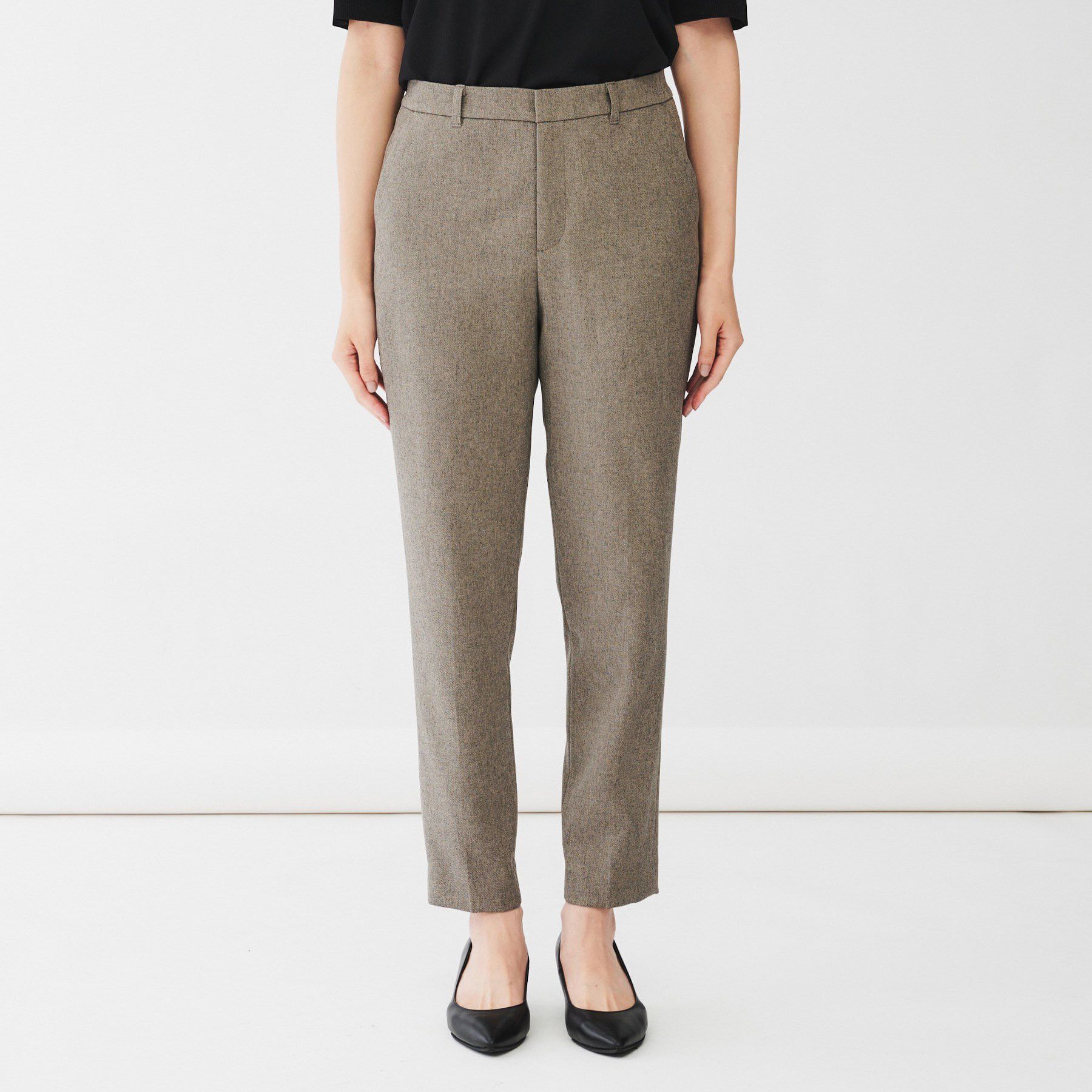 UNTITLED「【通勤スーツ／入卒／セレモニー】ウーステッドカルゼ テーパードパンツ」|その他|