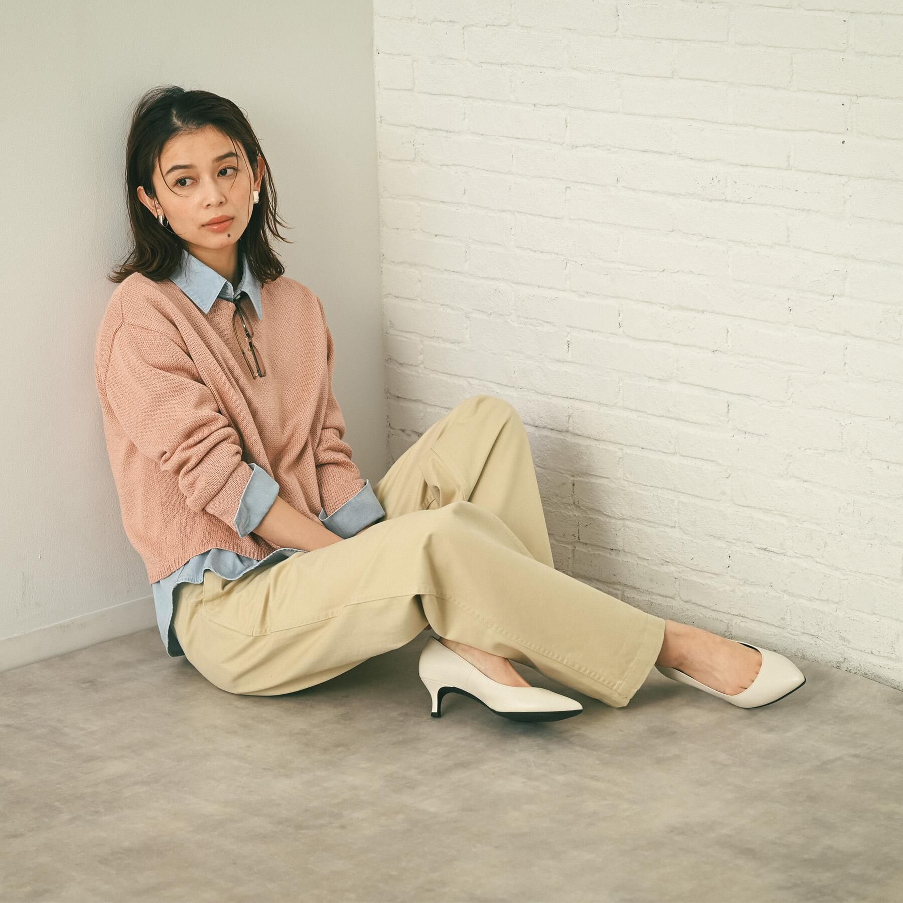 UNTITLED「【コットン100/洗える】サテンベイカーパンツ」|その他|