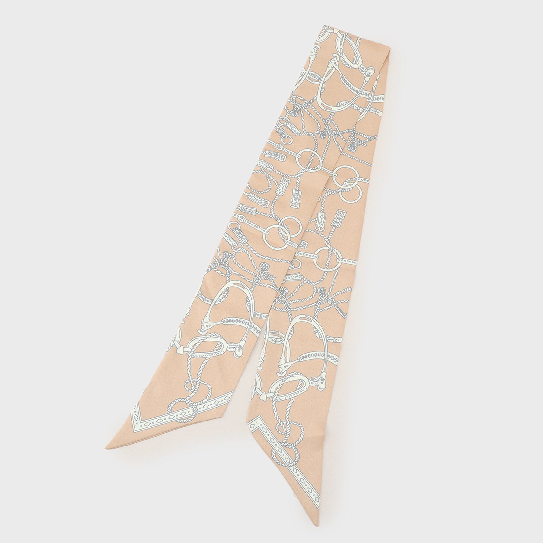 UNTITLED「ナロースカーフ」|バンダナ・スカーフ|ベージュ(552)