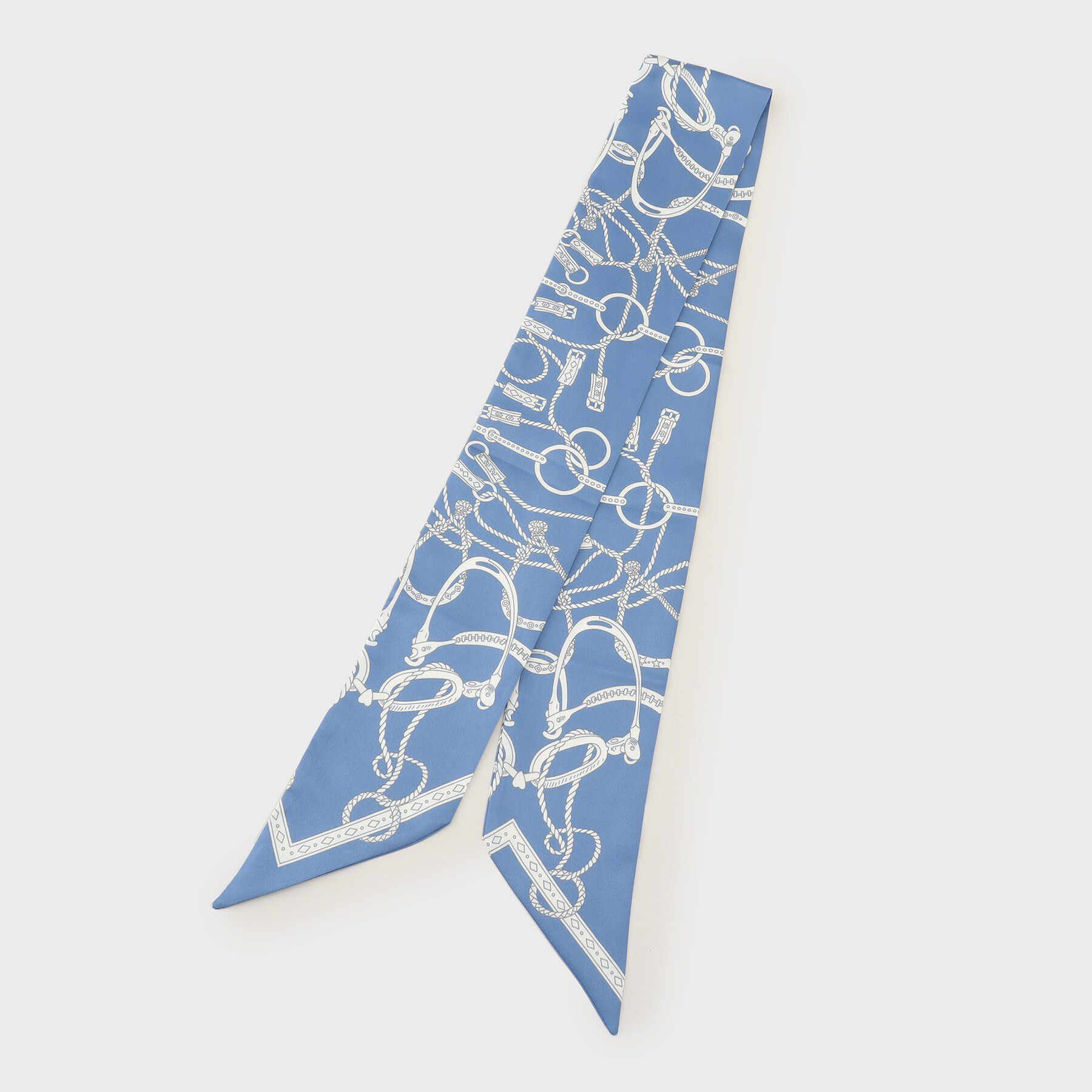 UNTITLED「ナロースカーフ」|バンダナ・スカーフ|ブルー(591)