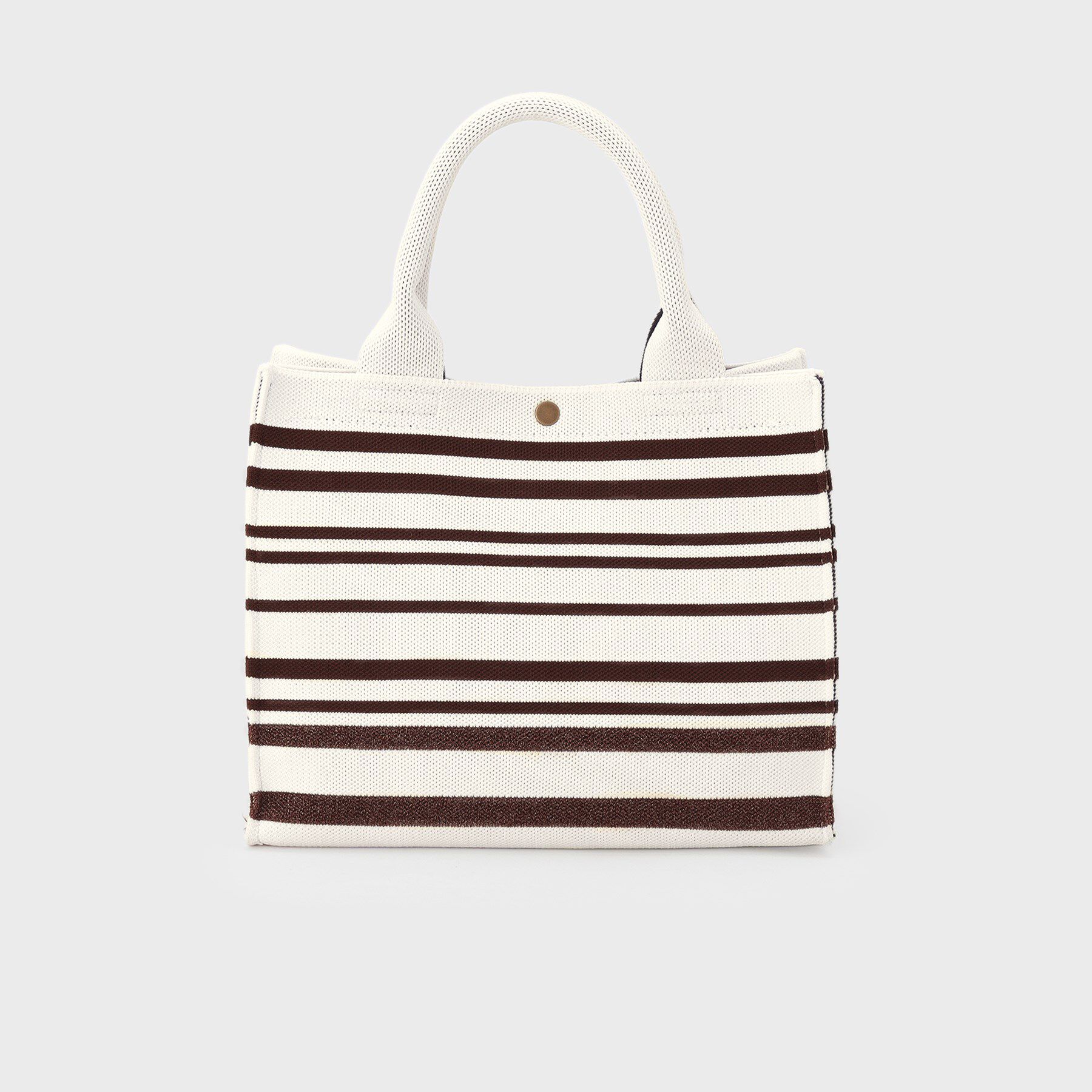 COUP DE CHANCE「トーンリズムニット／大人ボーダー柄／ニットバック」|トートバッグ|