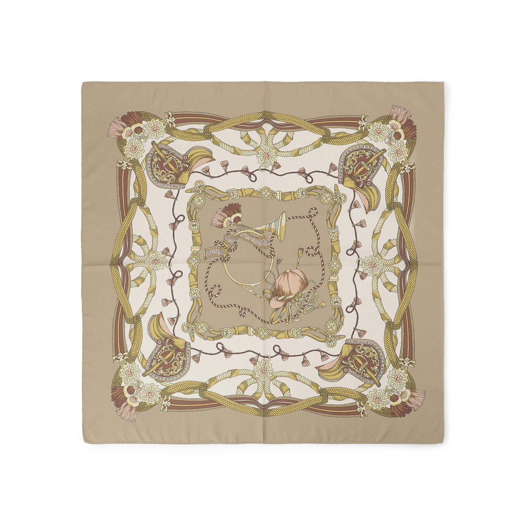 COUP DE CHANCE「【馬具柄】クラシカルなプリントスカーフ」|バンダナ・スカーフ|