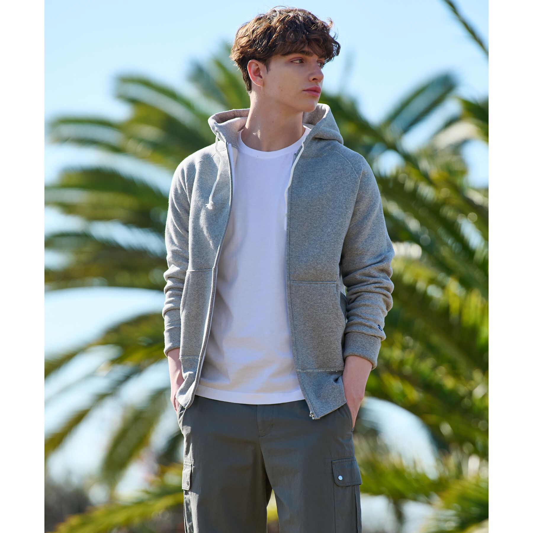 DRESSTERIOR「【ベストセラー】デキシー吊裏毛ジップアップパーカ」|パーカー|