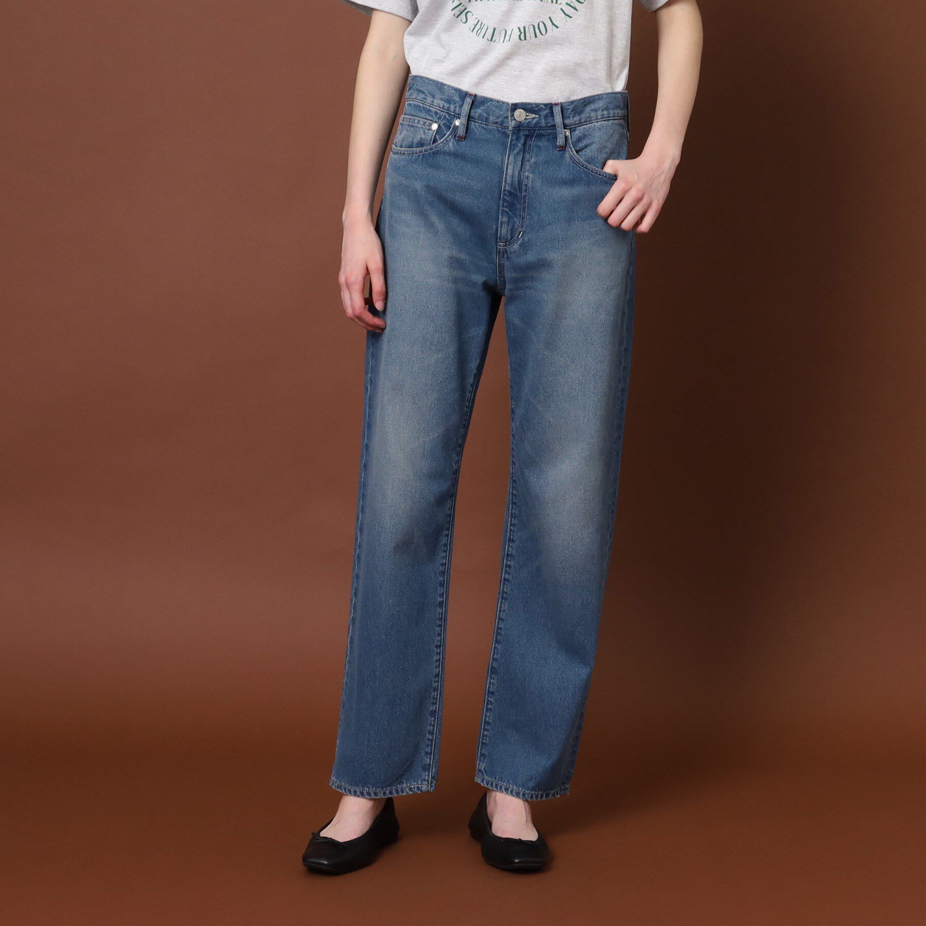 DRESSTERIOR「【洗える】テーパードコンフォートデニム」|デニム|