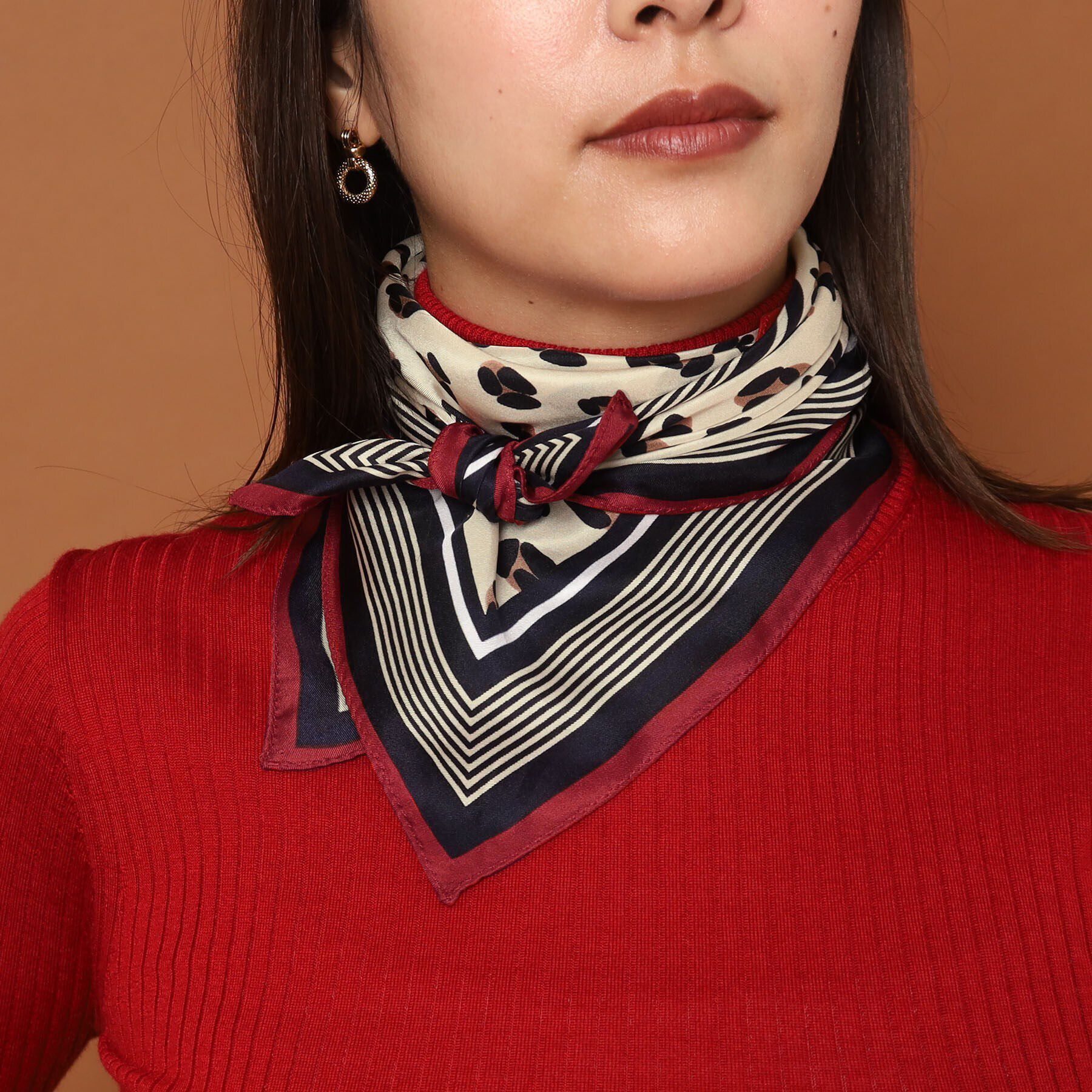 DRESSTERIOR「レオパードシルクスカーフ」|バンダナ・スカーフ|