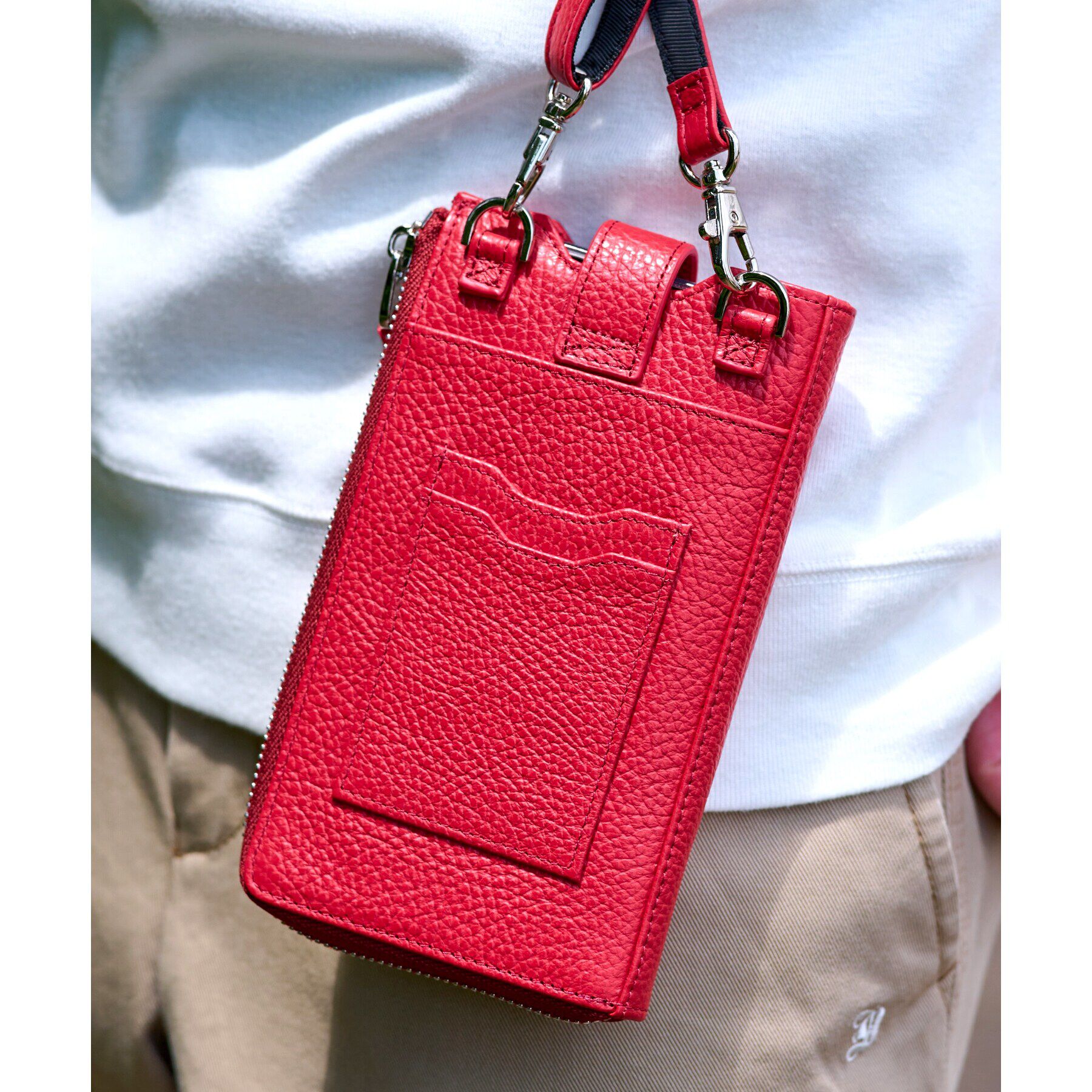 DRESSTERIOR「【Safari5月号掲載】イタリアレザースマホショルダーバッグ」|ショルダー・メッセンジャー|