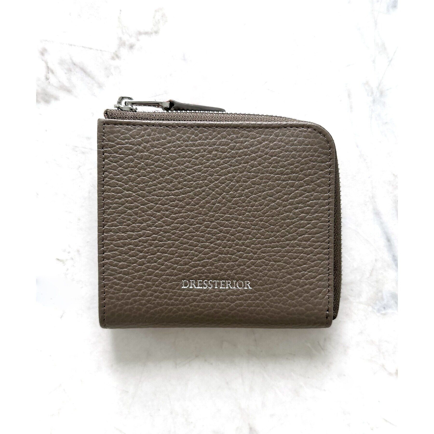 DRESSTERIOR「イタリアレザー ハーフジップウォレット」|財布|ｻﾝﾄﾞﾍﾞｰｼﾞｭ(053)