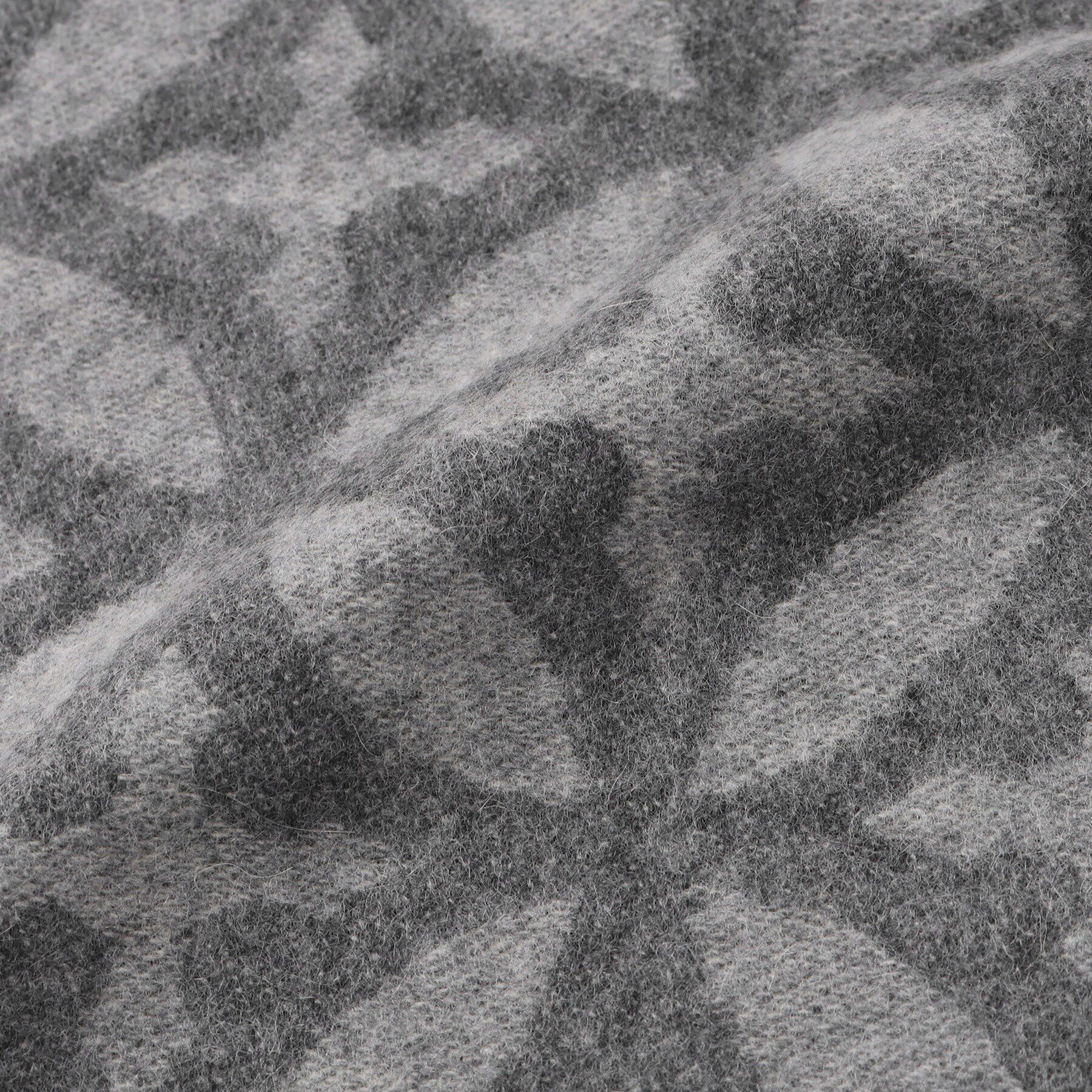 DRESSTERIOR「オーバーラップサークル モノトーンカシミヤ100%マフラー」|ストール|