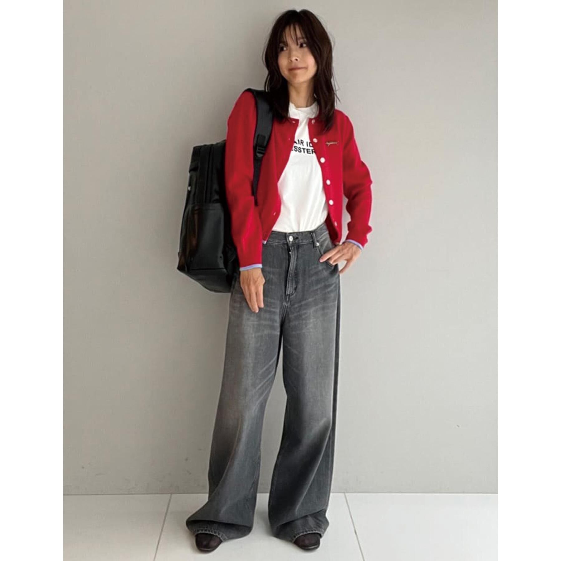 DRESSTERIOR「ヴィンテージ加工ワイドデニムパンツ」|デニム|