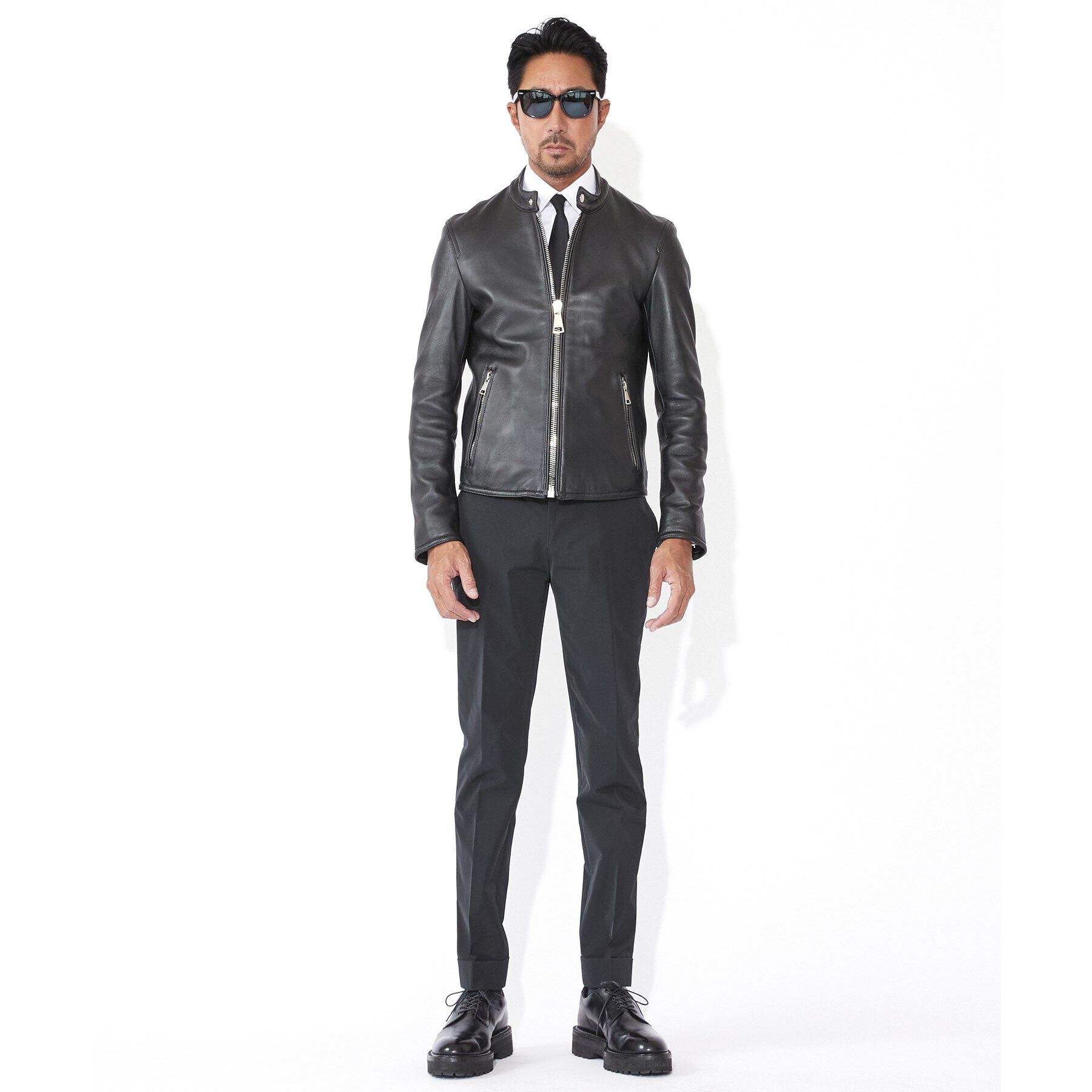 DRESSTERIOR「【干場義雅&times;DRESSTERIOR】レザーライダースジャケット」|ライダースジャケット|