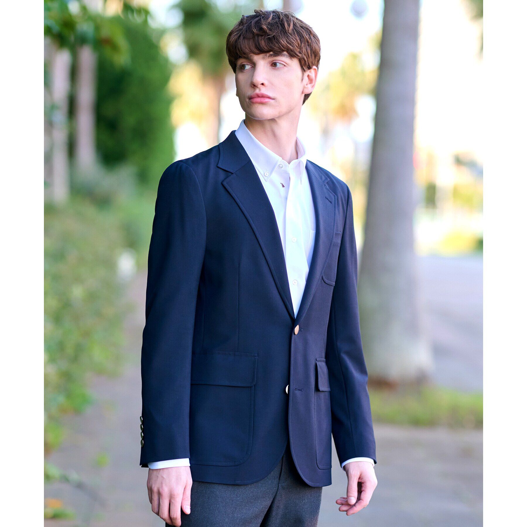DRESSTERIOR「SUPER120&rsquo;S ネイビーブレザー」|テーラードジャケット|