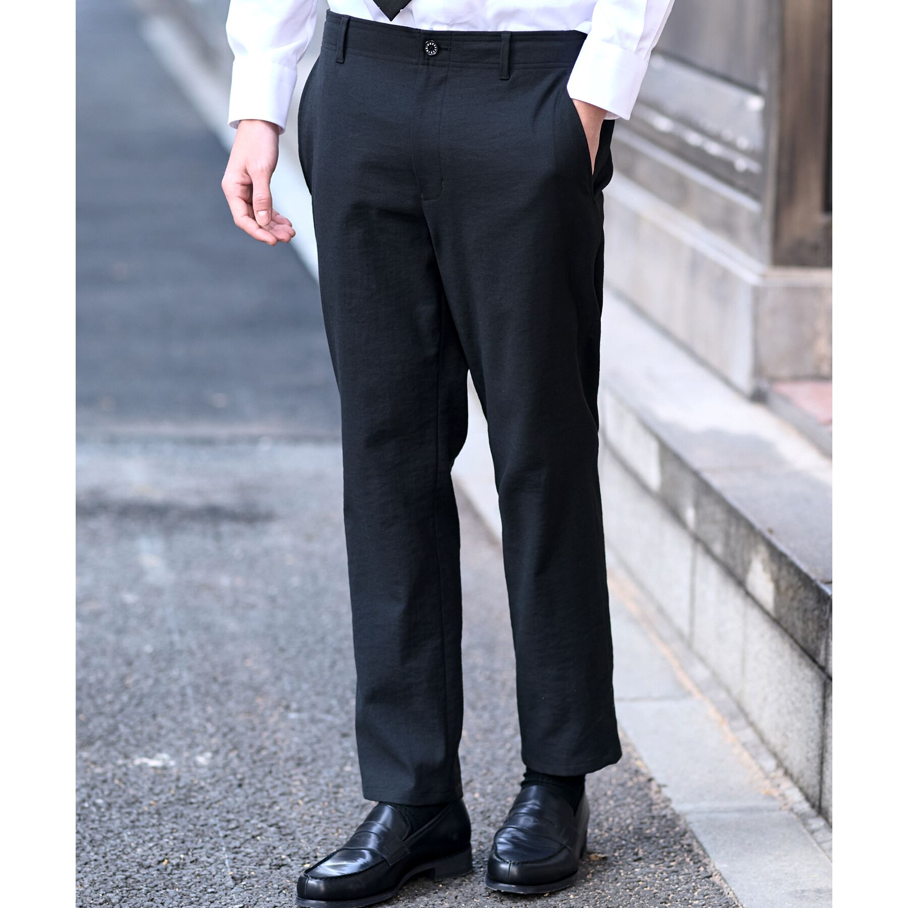 DRESSTERIOR「【洗える/セットアップ可】シェルタリングドライ トラウザーズ」|その他|ブラック(019)