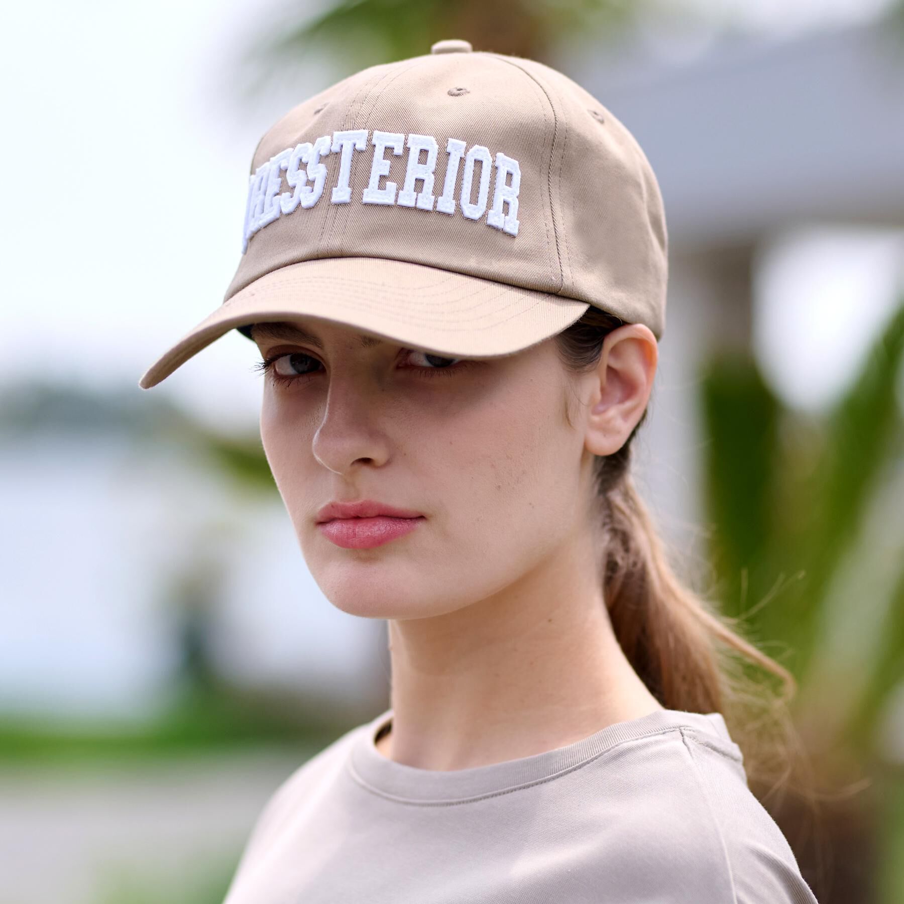 DRESSTERIOR「【Safari5月号掲載】DRESSTERIORロゴキャップ」|キャップ・キャスケット|ベージュ(052)