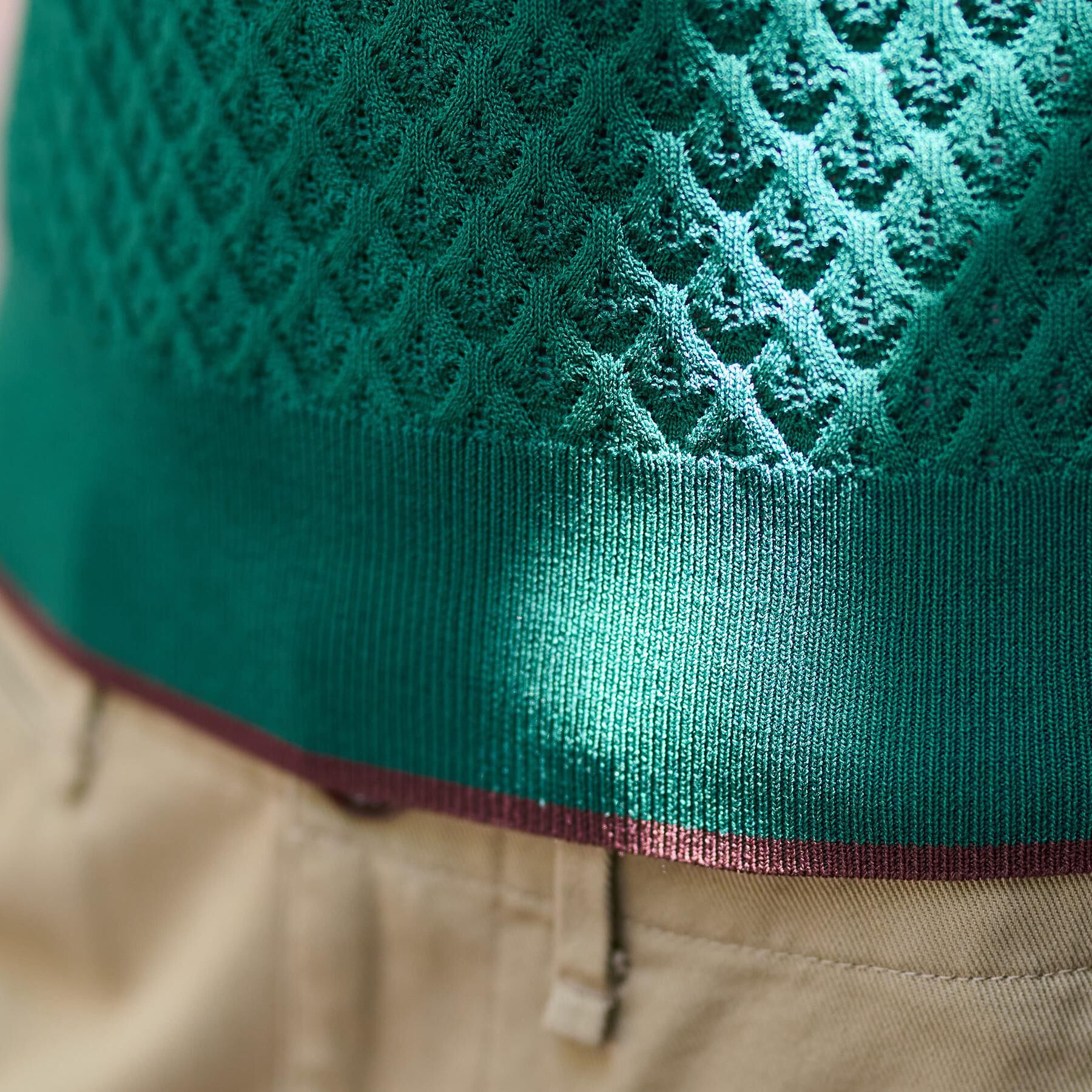 DRESSTERIOR「【6色展開/オンオフ】レース編みハーフスリーブニット」|ニット・セーター|