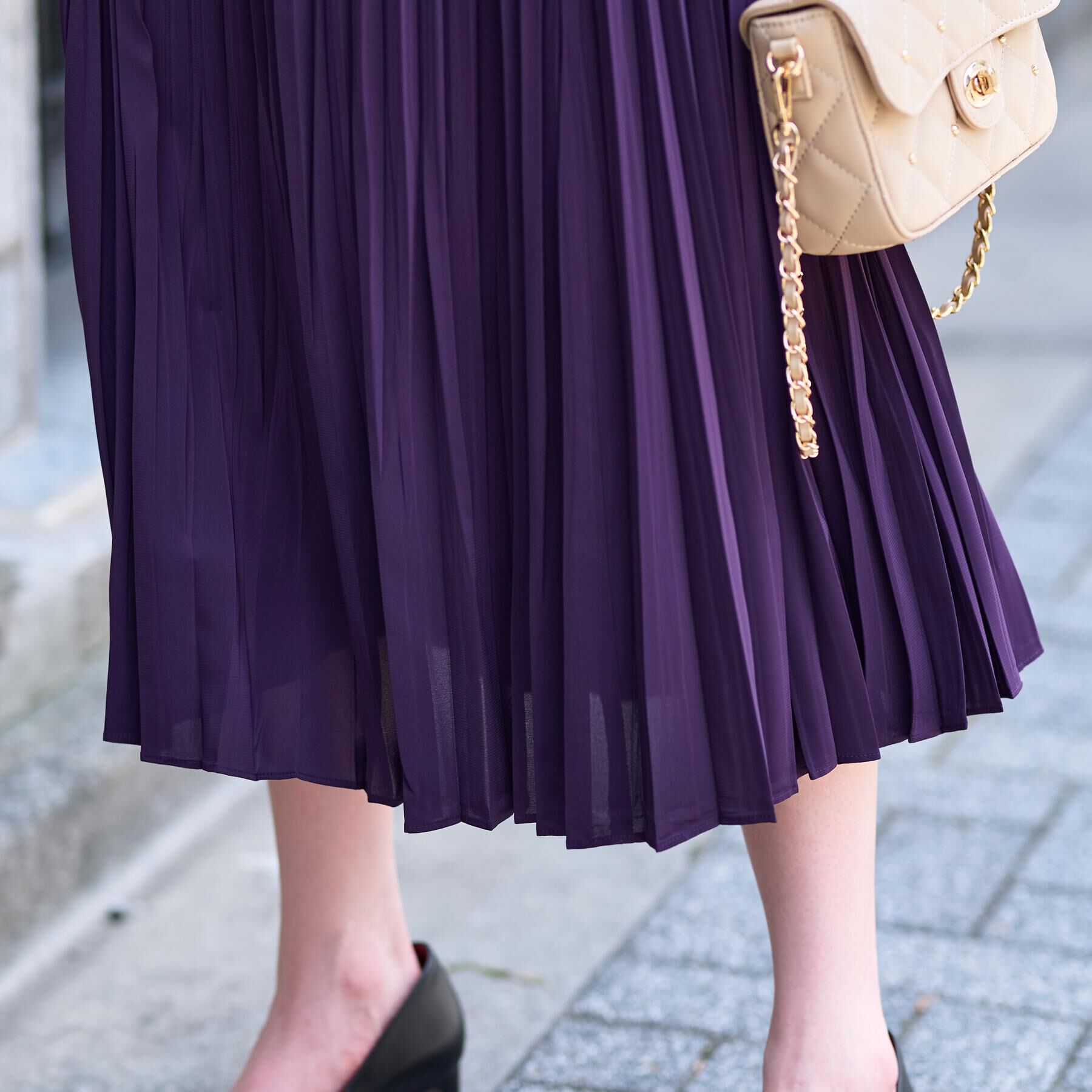 DRESSTERIOR「【ウォッシャブル/オンオフ】プリーツノースリーブワンピース」|ワンピース|