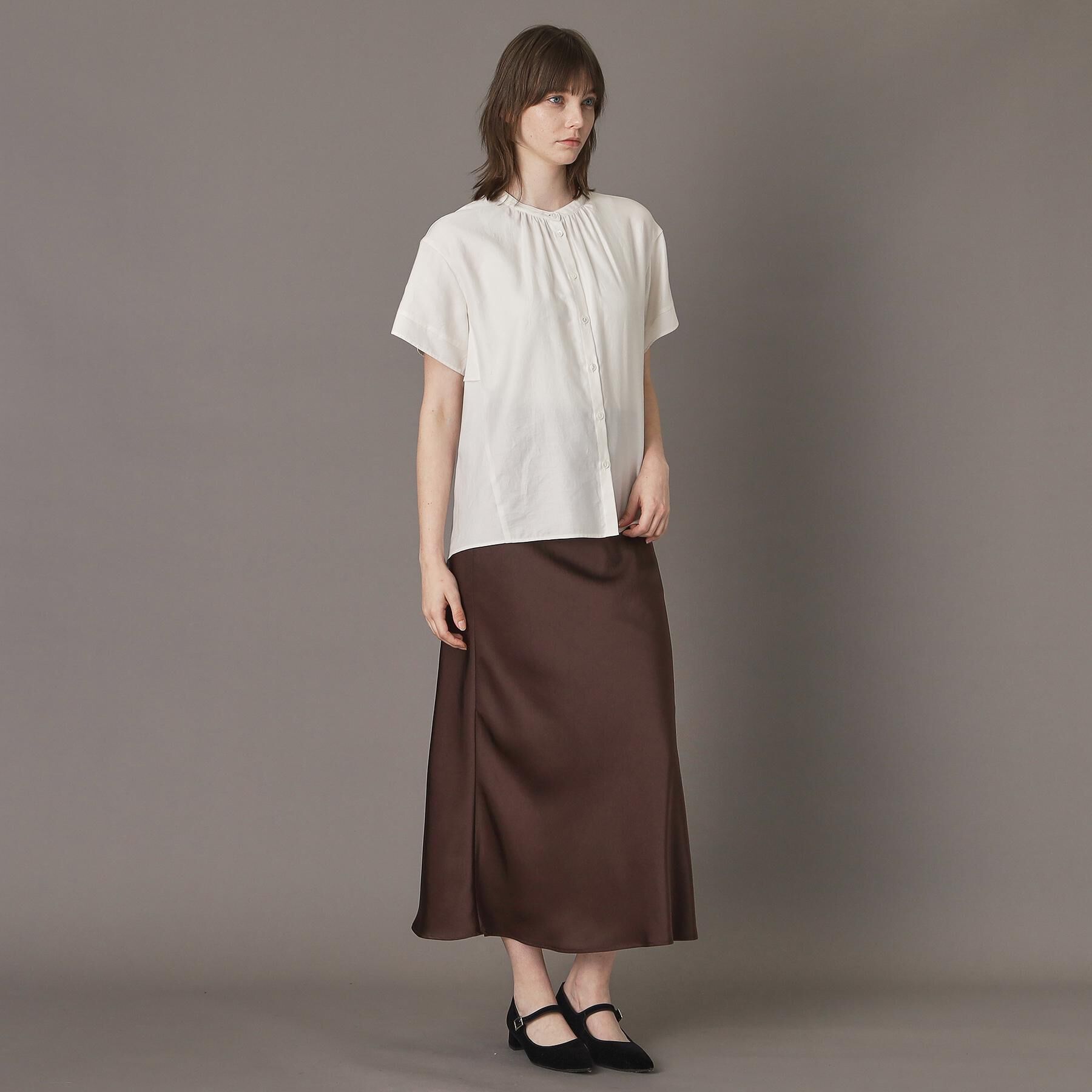 DRESSTERIOR「【洗える/コットン100％】バックフレアティアードブラウス」|シャツ・ブラウス|