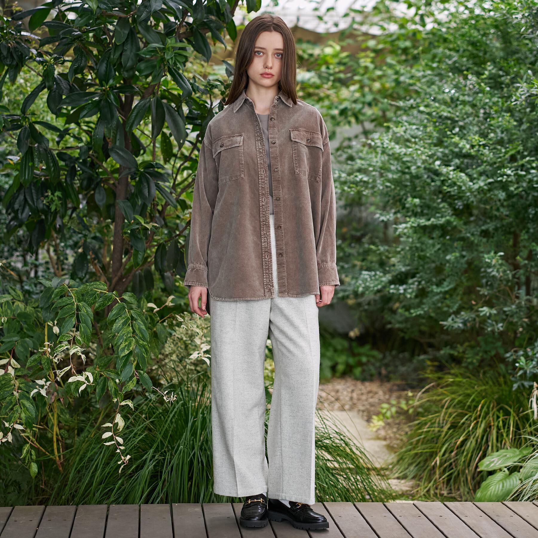 DRESSTERIOR「【洗える/抜け感】コーデュロイガーメントダイシャツ」|シャツ・ブラウス|