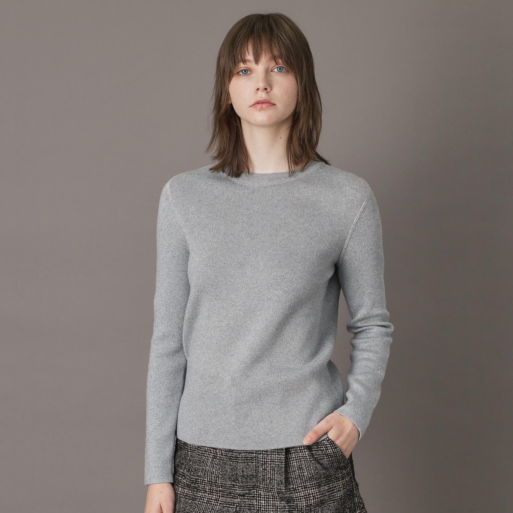 DRESSTERIOR「ラメコットンカシミヤニット」|ニット・セーター|