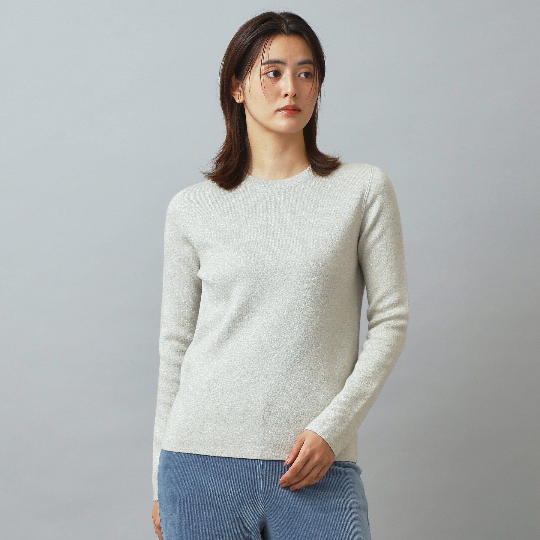 DRESSTERIOR「ラメコットンカシミヤニット」|ニット・セーター|