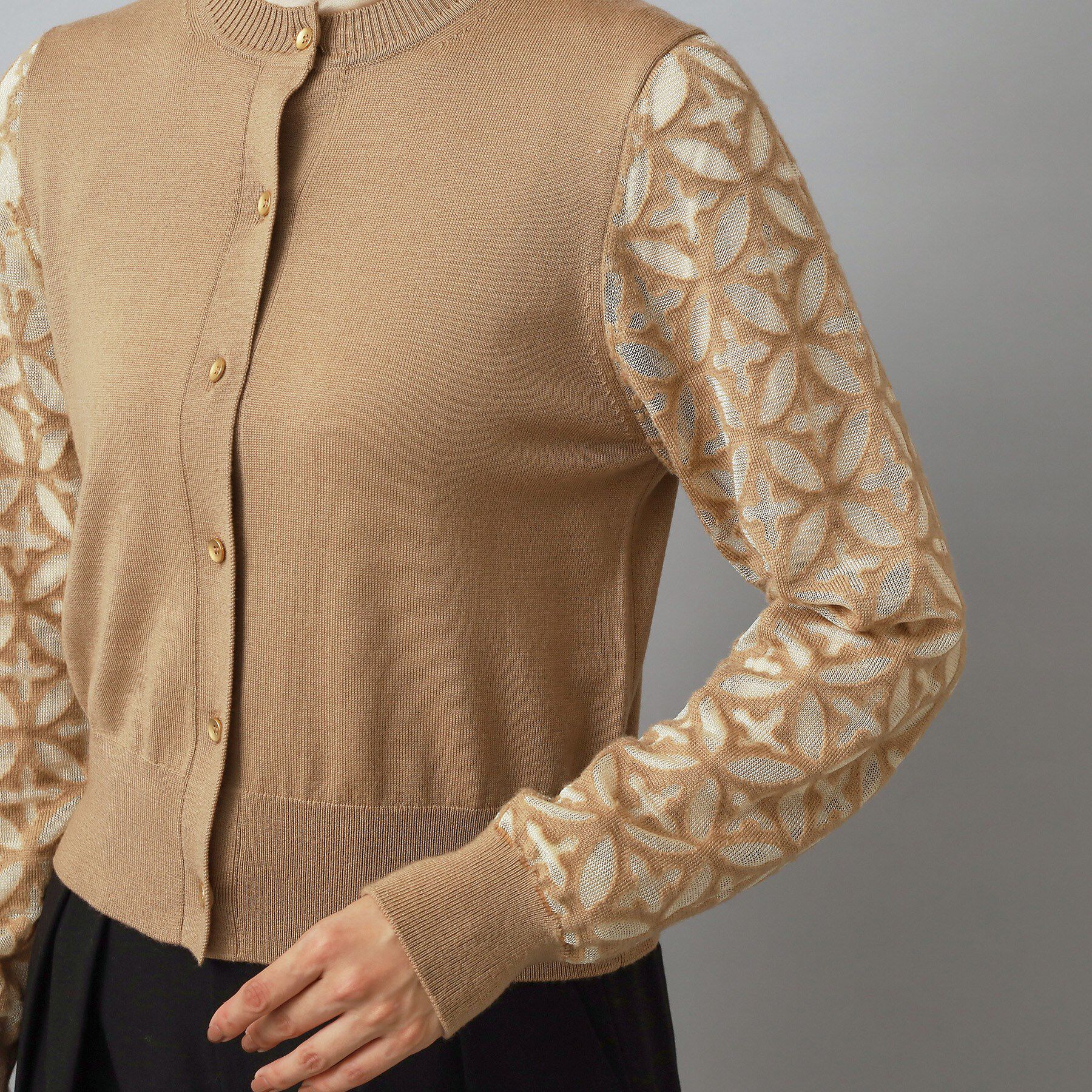 DRESSTERIOR「オーバーラップオパールスリーブカーディガン」|カーディガン|