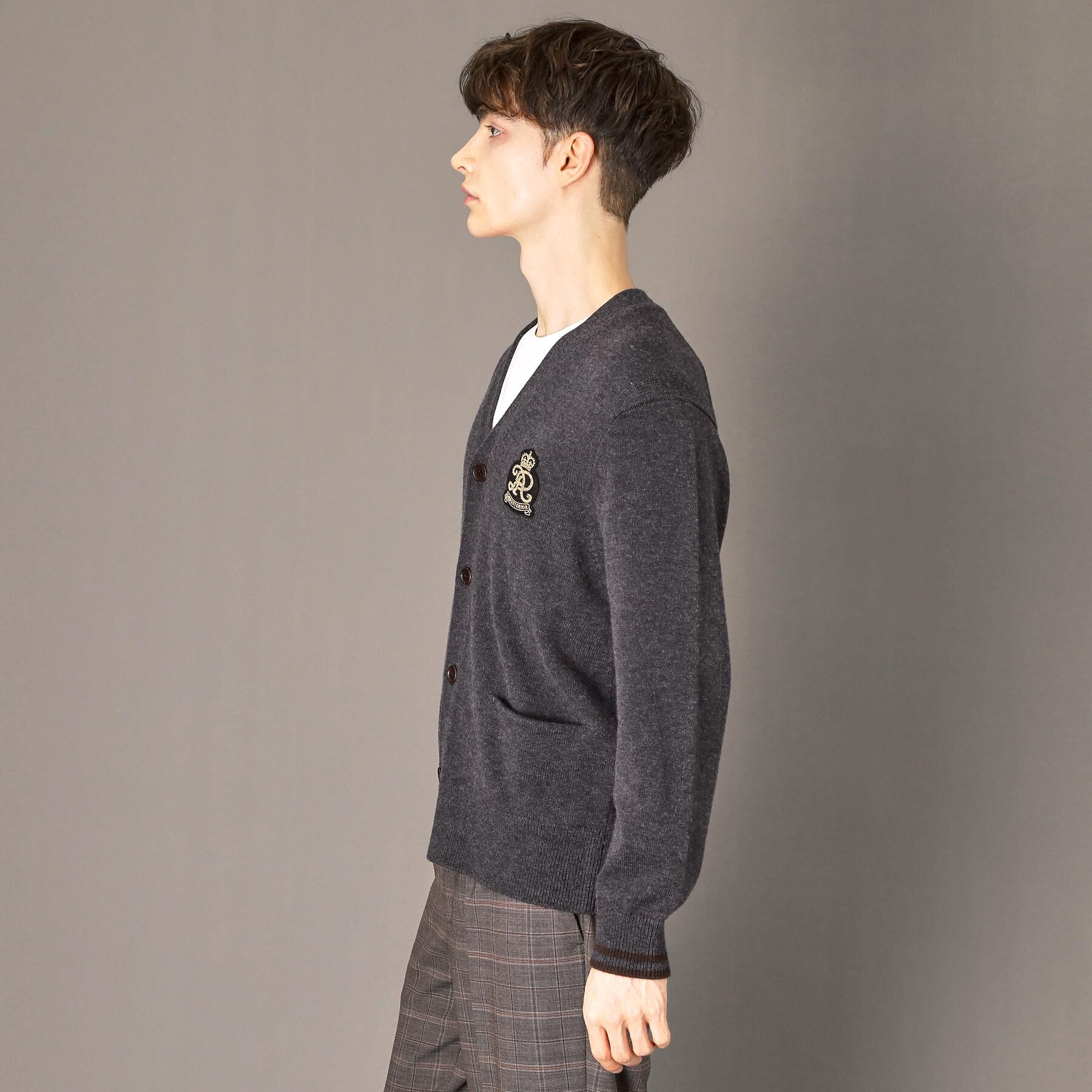 DRESSTERIOR「ウォッシャブル エンブレムカーディガン」|カーディガン|