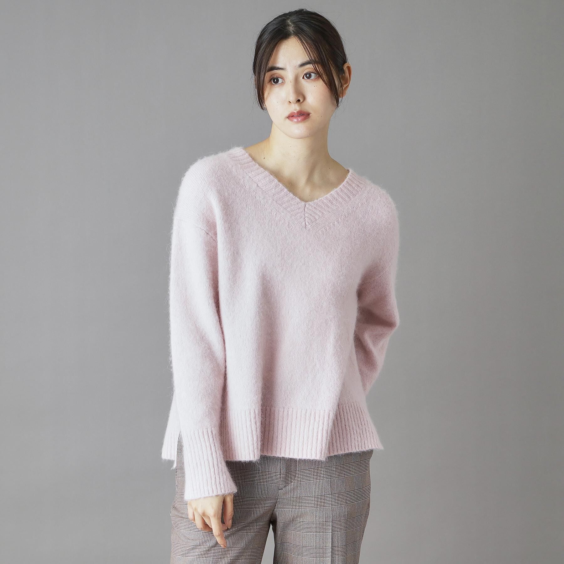 DRESSTERIOR「アルパカブレンドVネックニット」|ニット・セーター|