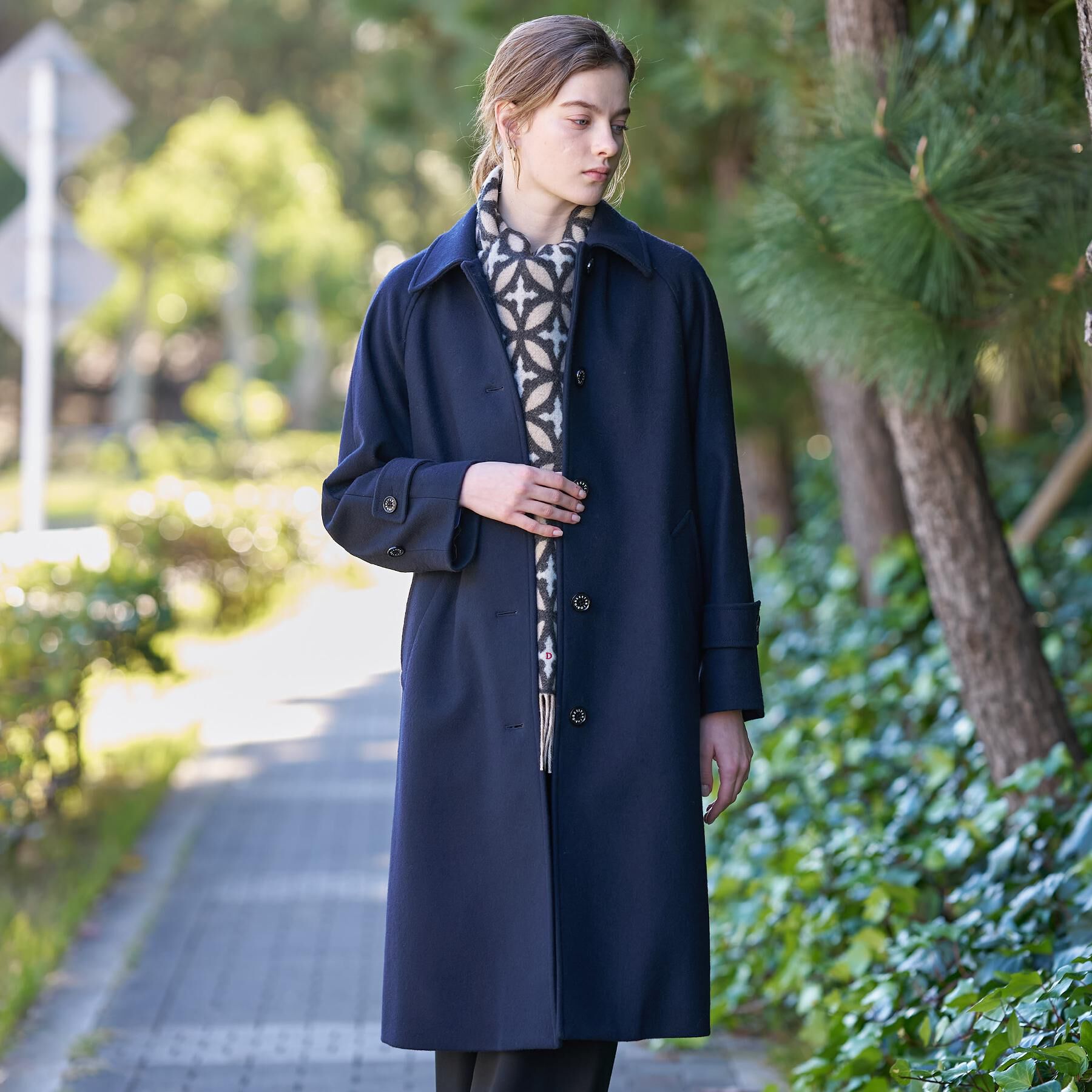 DRESSTERIOR「Super110sウールステンカラーコート」|ステンカラーコート|