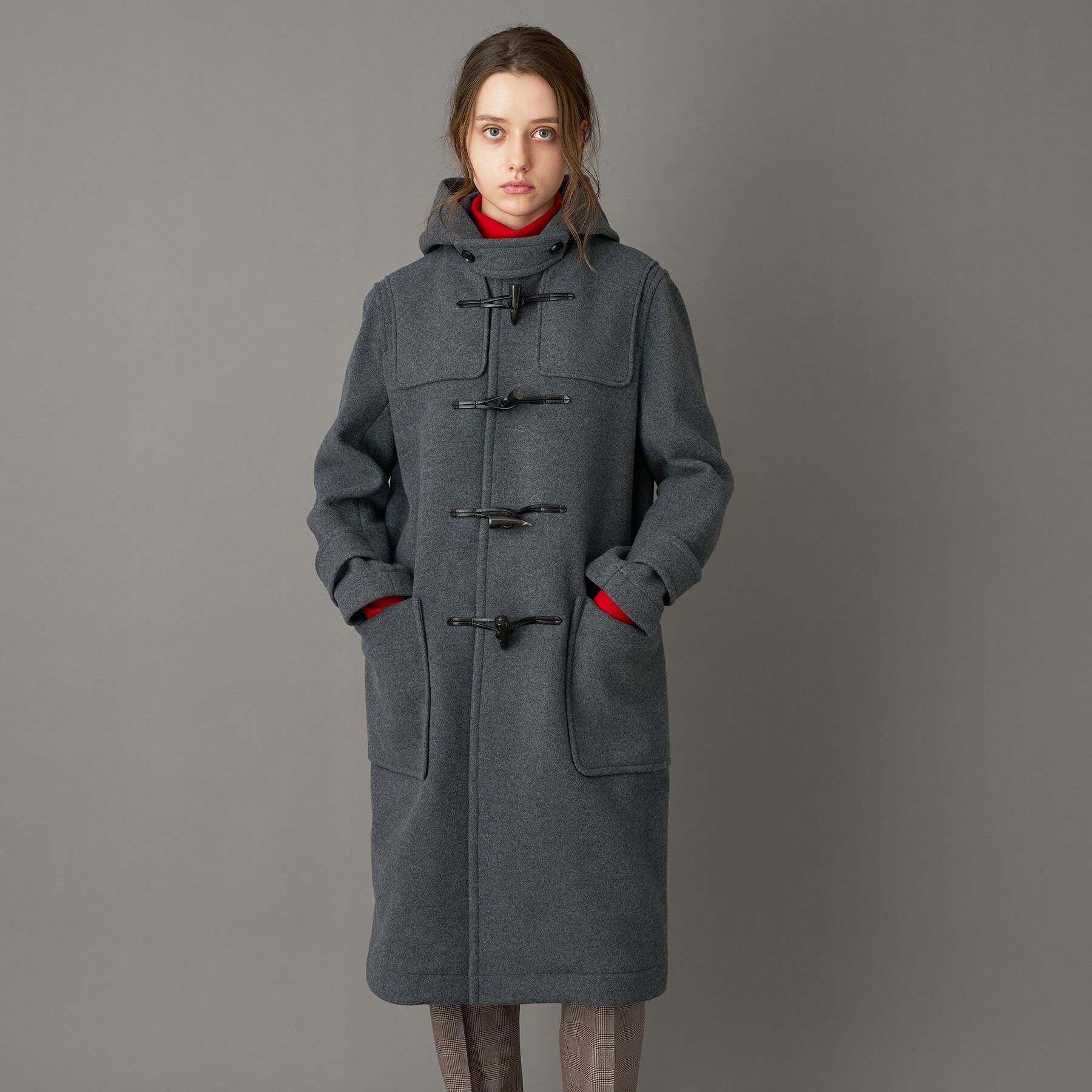 DRESSTERIOR「Superfineリサイクルメルトンダッフルコート」|ダッフルコート|