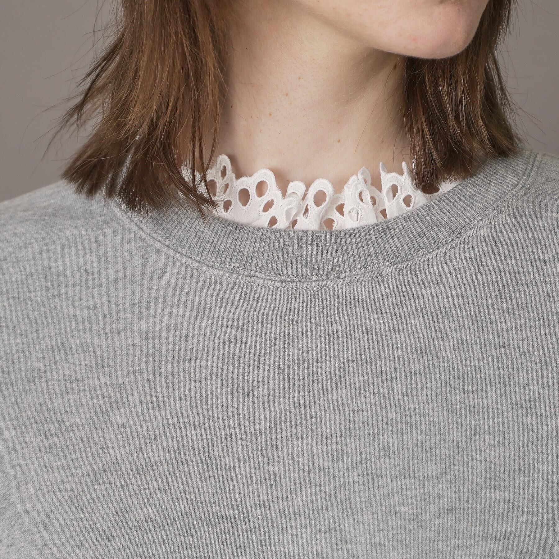 DRESSTERIOR「取り外しフリル付き裏毛プルオーバー」|パーカー|