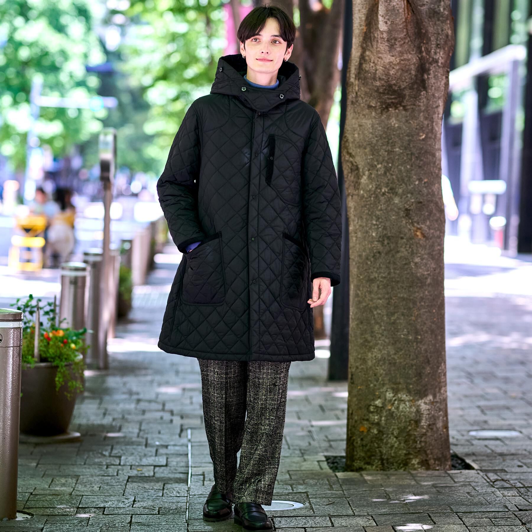 DRESSTERIOR「キルティング フーデット コート」|ダウン|