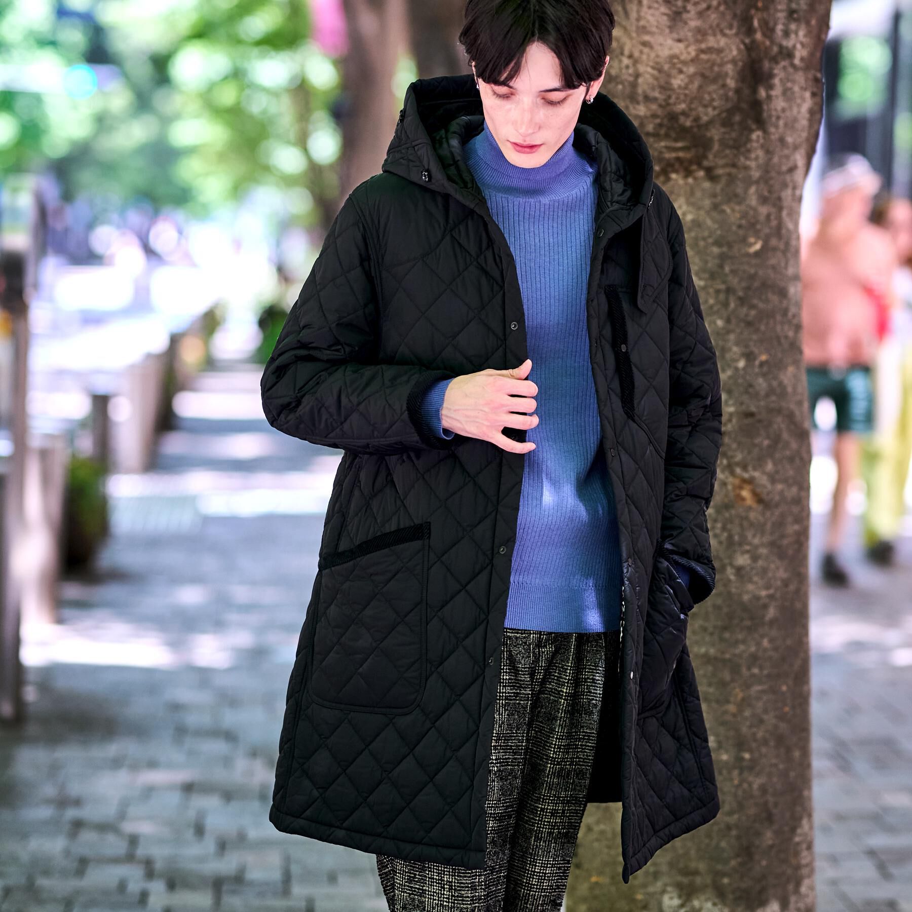 DRESSTERIOR「キルティング フーデット コート」|ダウン|