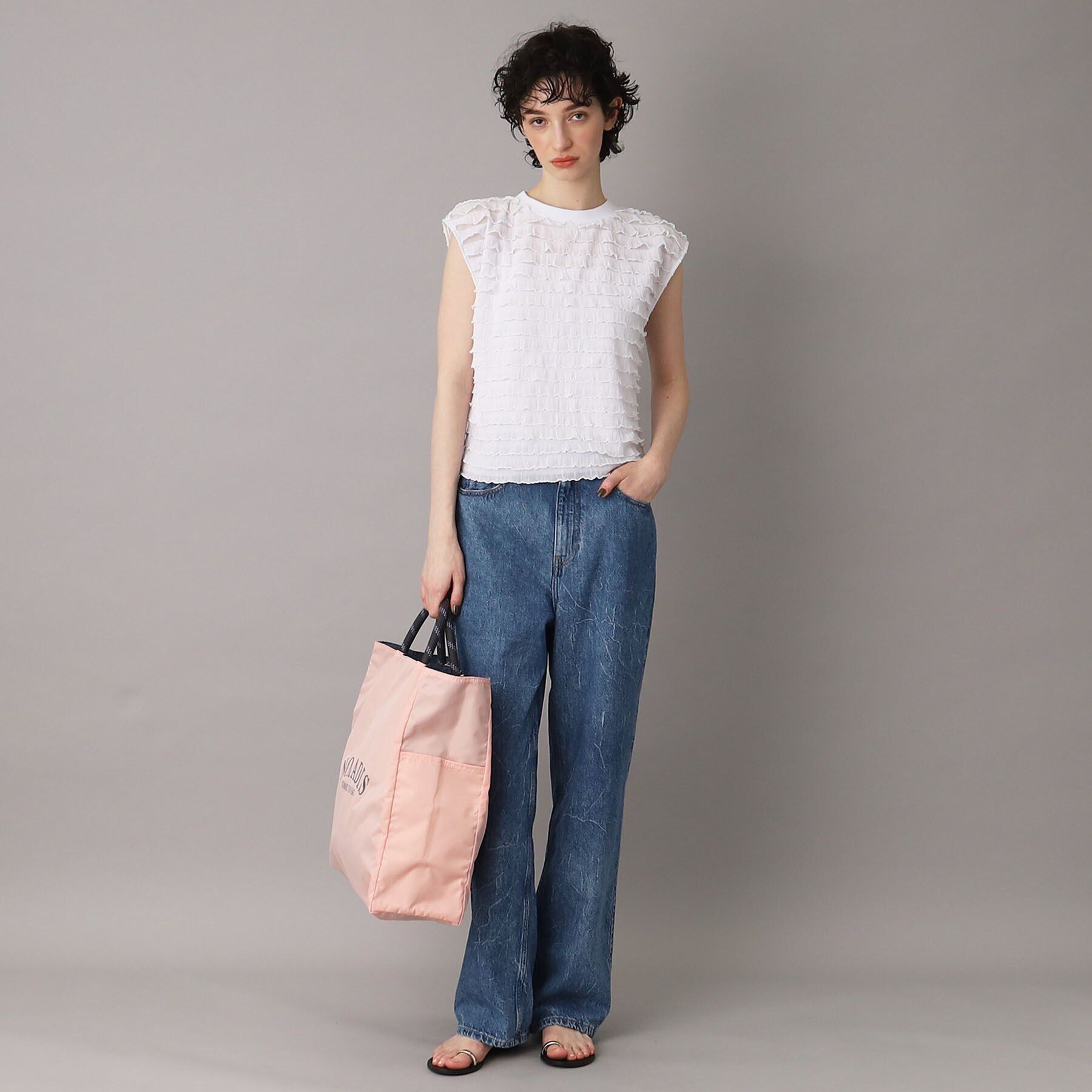 DRESSTERIOR「PROVOKE（プロヴォーク）【別注】フリルフレンチスリーブトップス」|Tシャツ・カットソー|