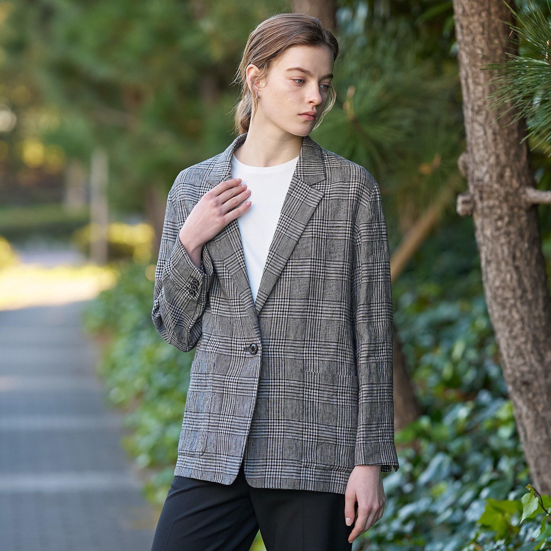 DRESSTERIOR「ウォッシャブルリネン ライトジャケット」|テーラードジャケット|