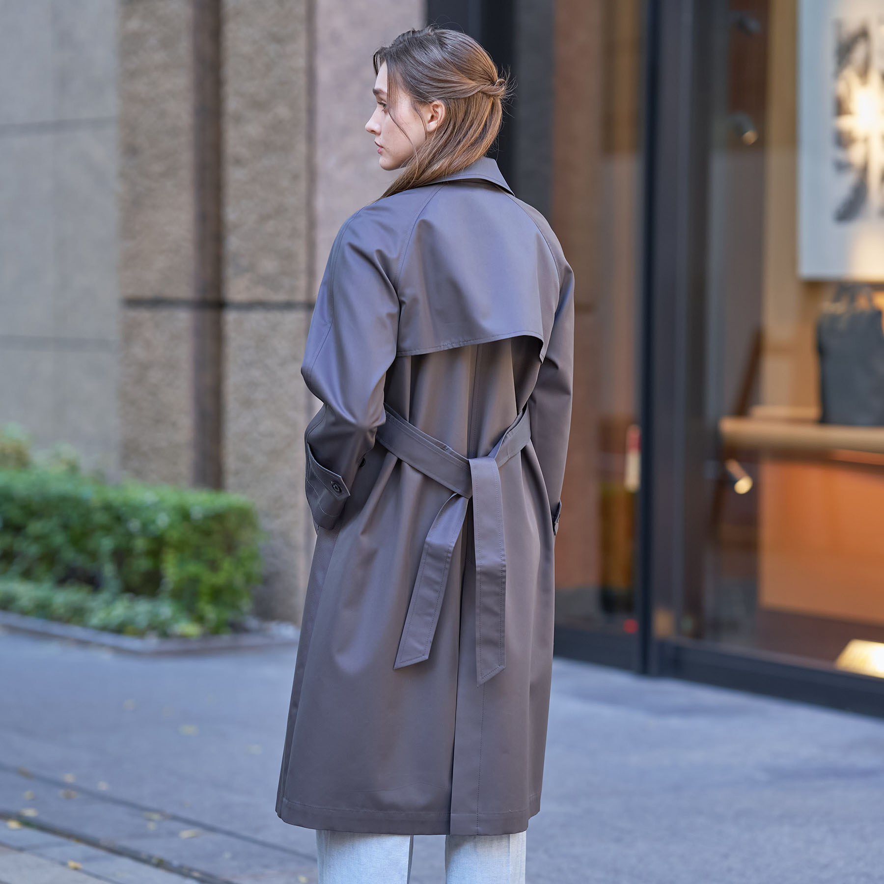DRESSTERIOR「【ウォッシャブル/美シルエット】ライトトレンチコート」|トレンチコート|