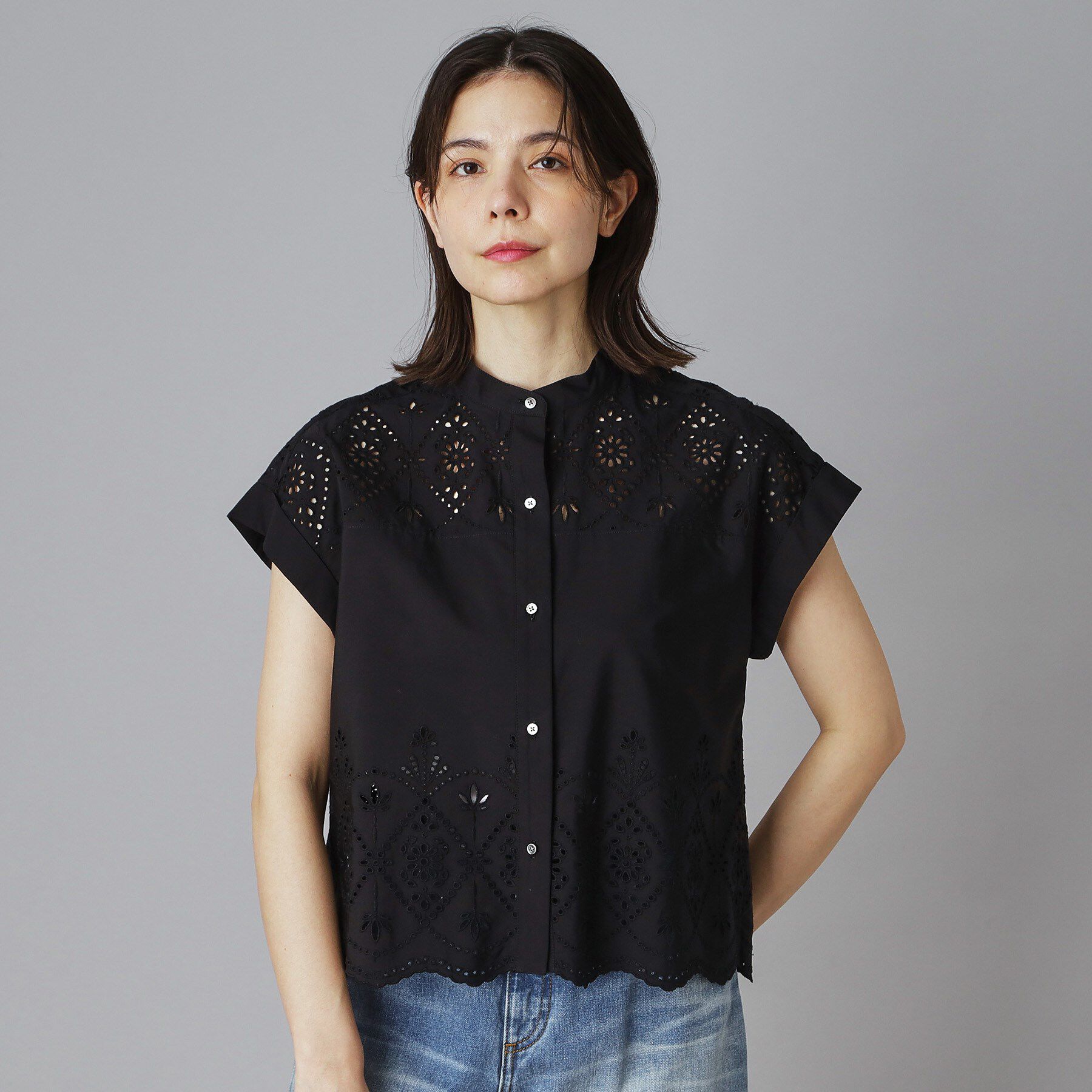 DRESSTERIOR「TICCA（ティッカ）レースフレンチシャツ」|シャツ・ブラウス|