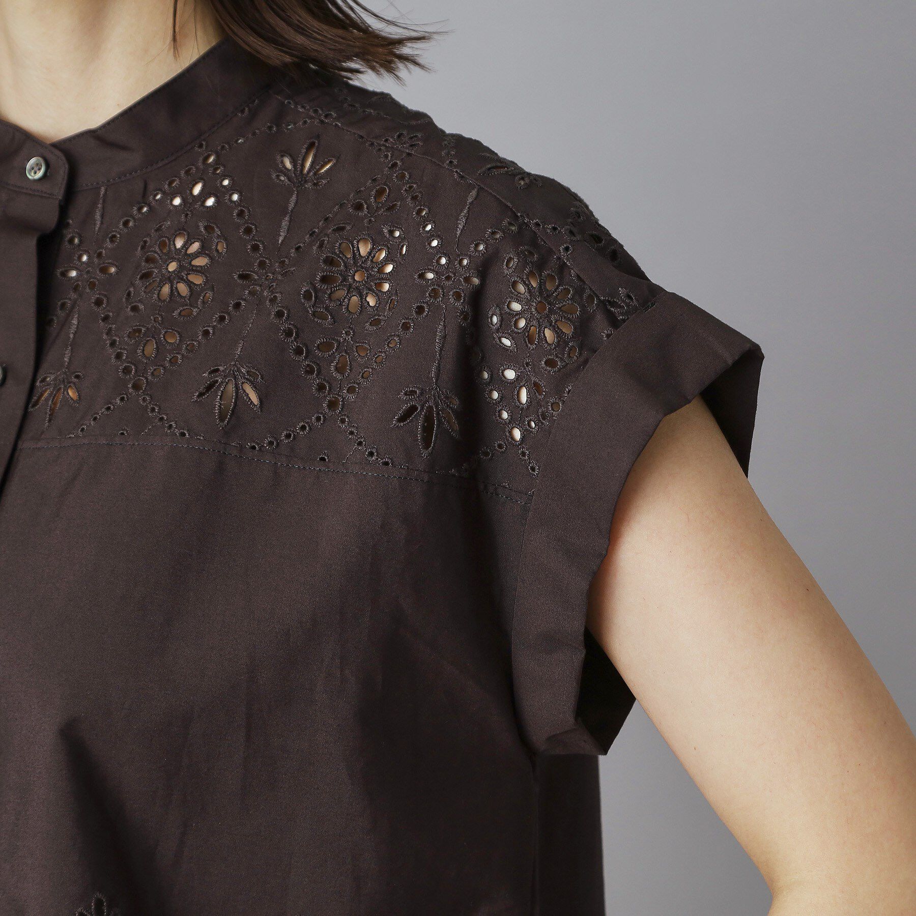 DRESSTERIOR「TICCA（ティッカ）レースフレンチシャツ」|シャツ・ブラウス|