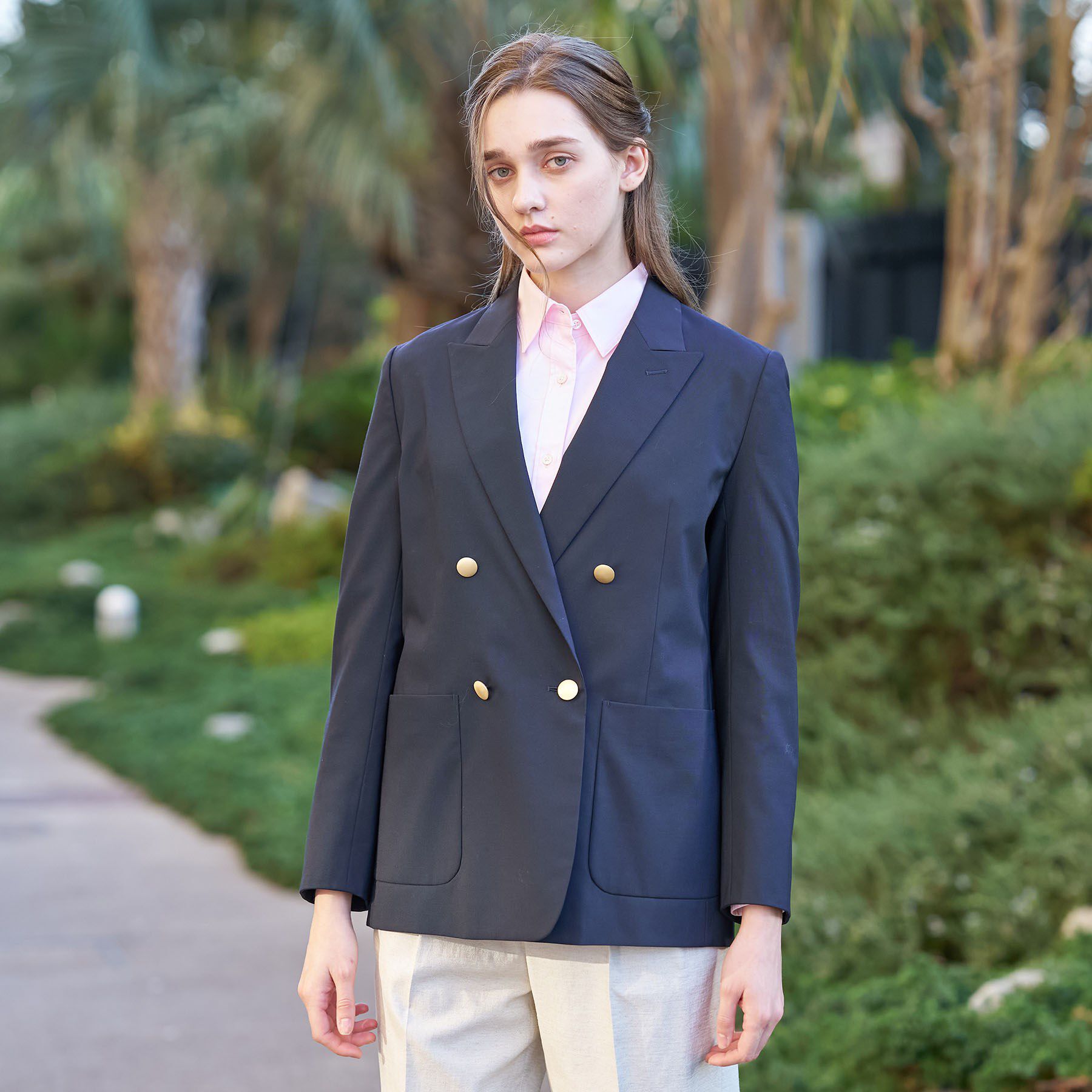 DRESSTERIOR「コンフォート ダブルブレザー」|テーラードジャケット|