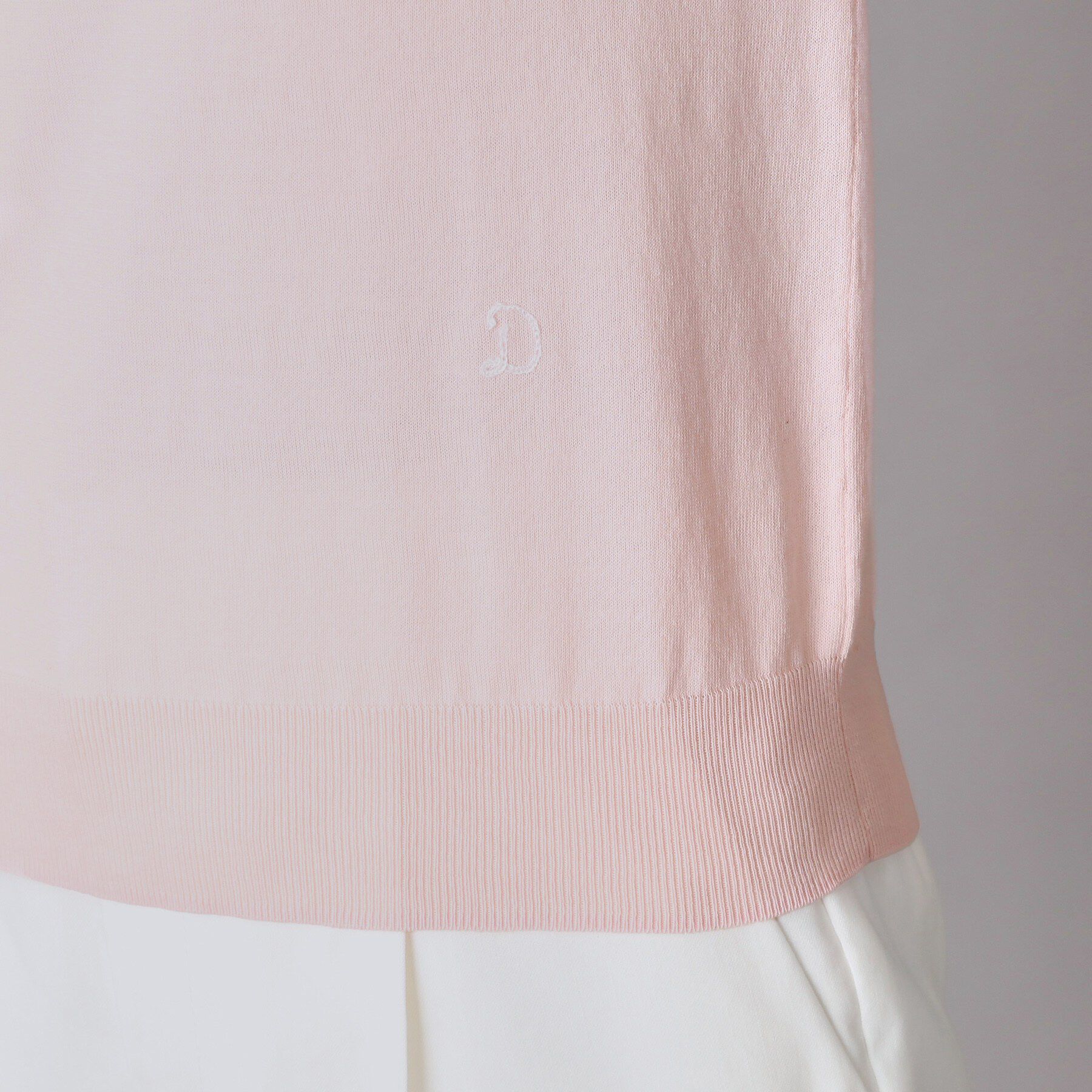 DRESSTERIOR「【ウォッシャブル】コットンシルクハーフスリーブニット」|ニット・セーター|