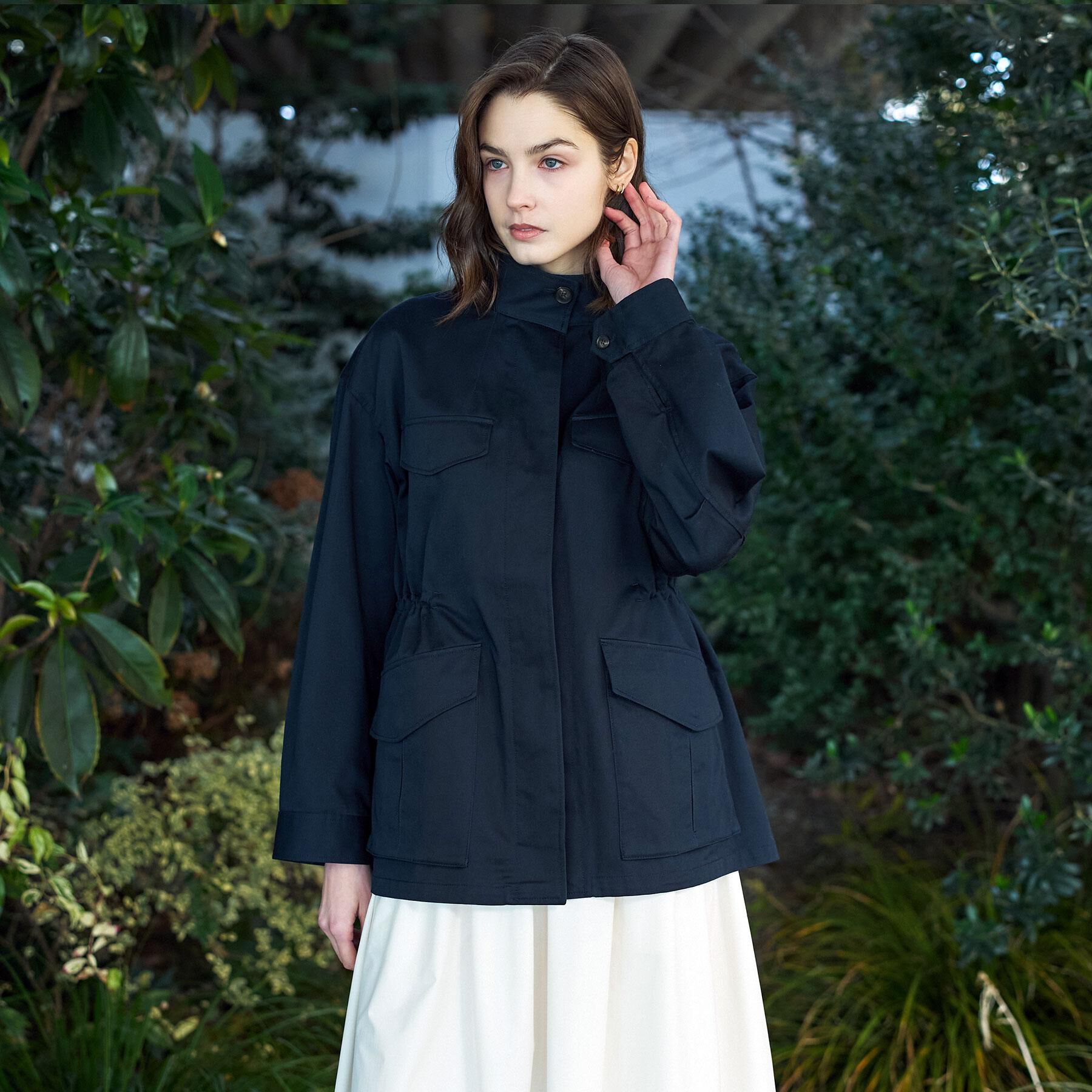 DRESSTERIOR「【ウォッシャブル】コンパクトコットンミリタリーブルゾン」|ブルゾン・スタジャン|