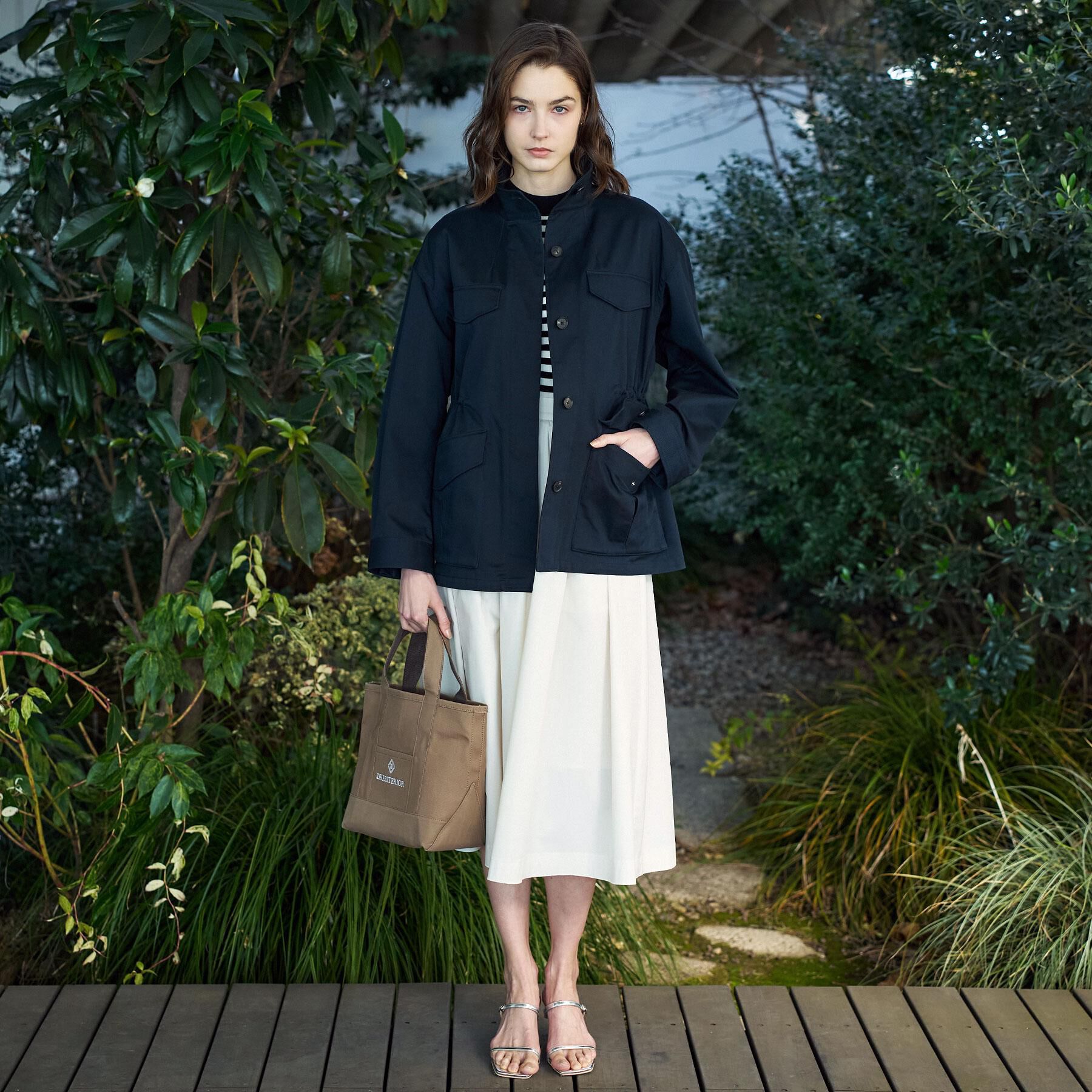 DRESSTERIOR「【ウォッシャブル】コンパクトコットンミリタリーブルゾン」|ブルゾン・スタジャン|