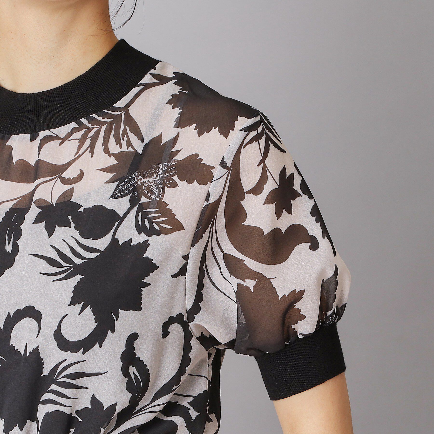 DRESSTERIOR「【大人MUSE5月号掲載/ウォッシャブル】シアー ボタニカル ドレス」|ワンピース|