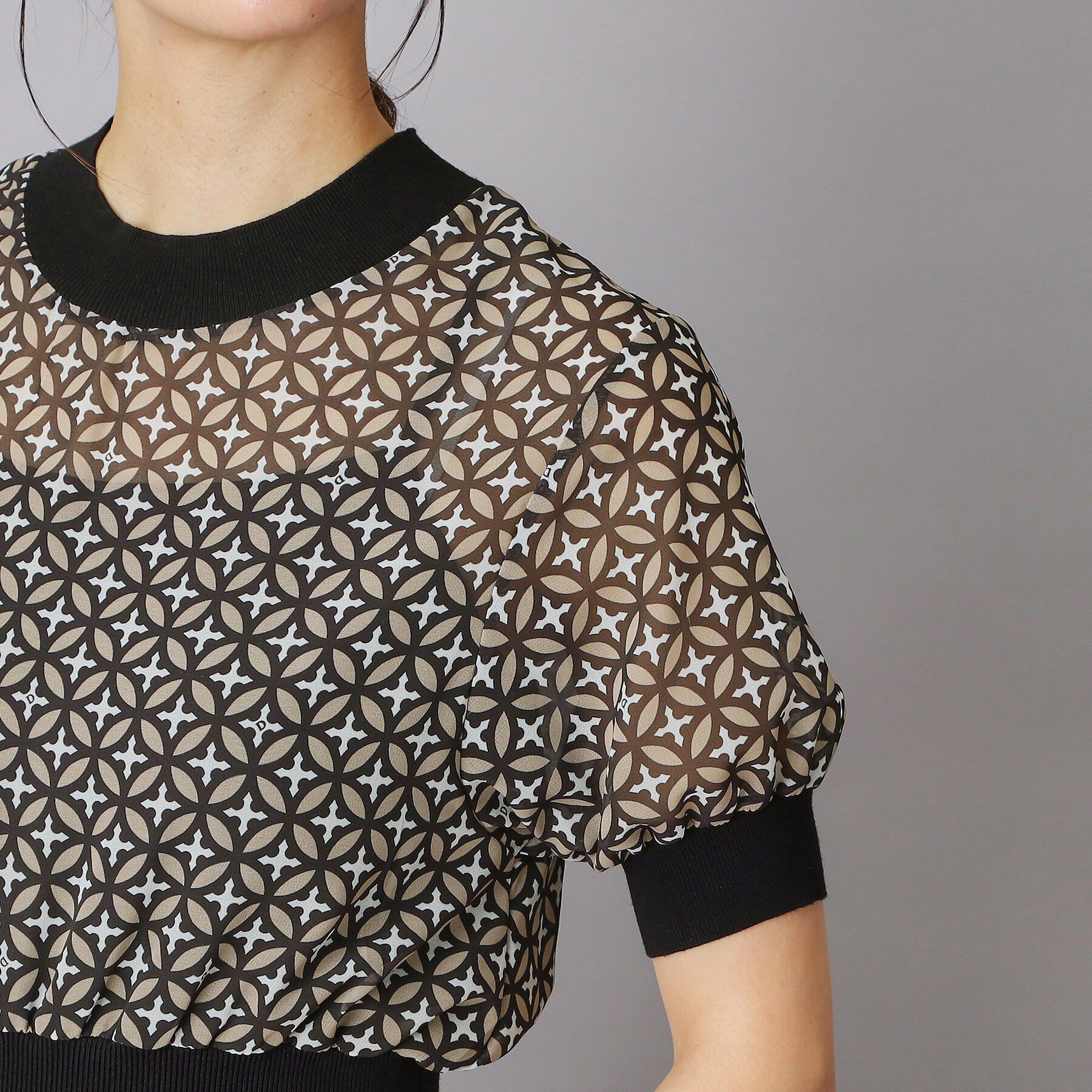 DRESSTERIOR「【大人MUSE5月号掲載/ウォッシャブル】オーバーラップサークル シアードレス」|ワンピース|